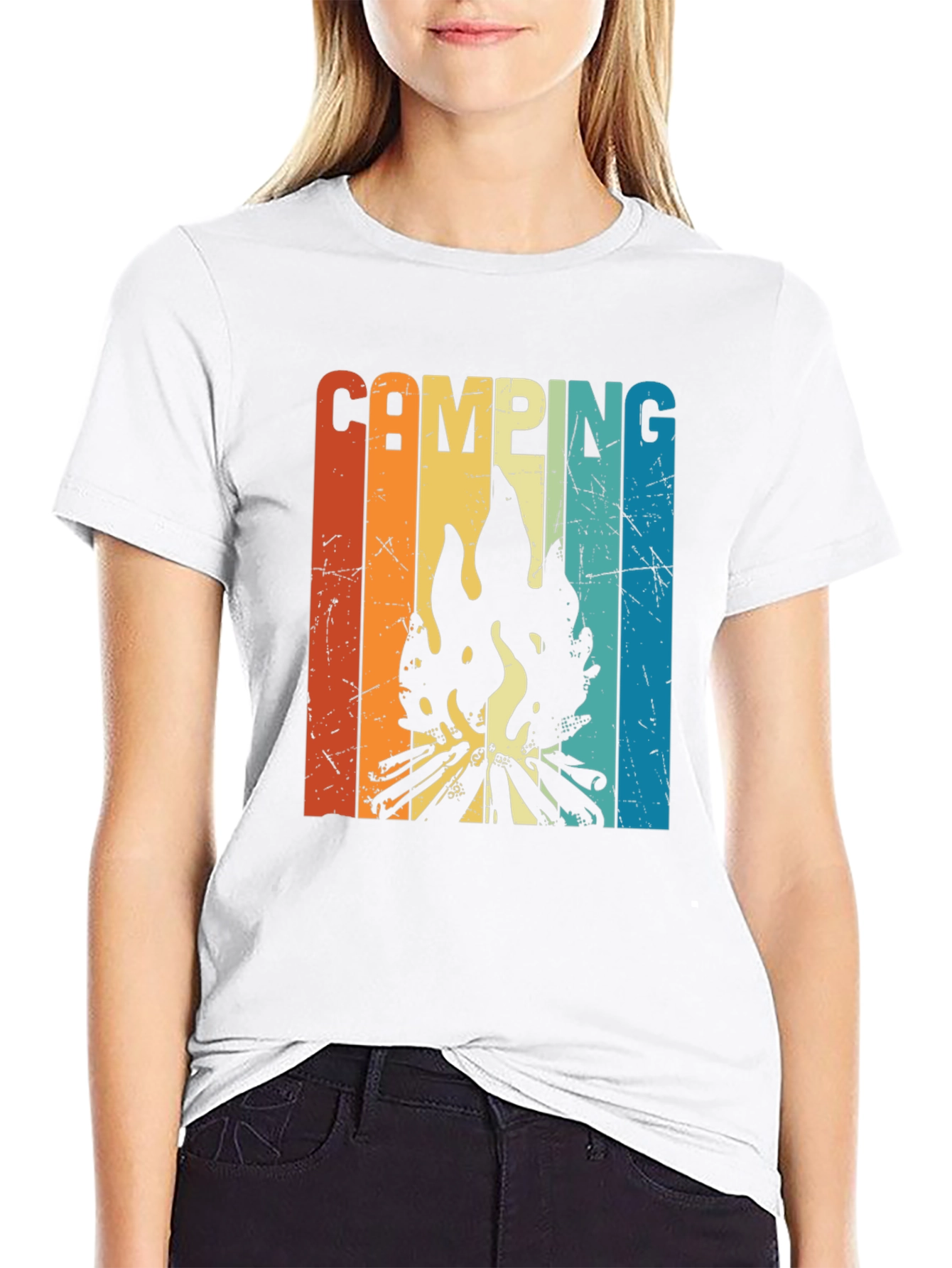 Retro Camping Bonfire T-Shirt