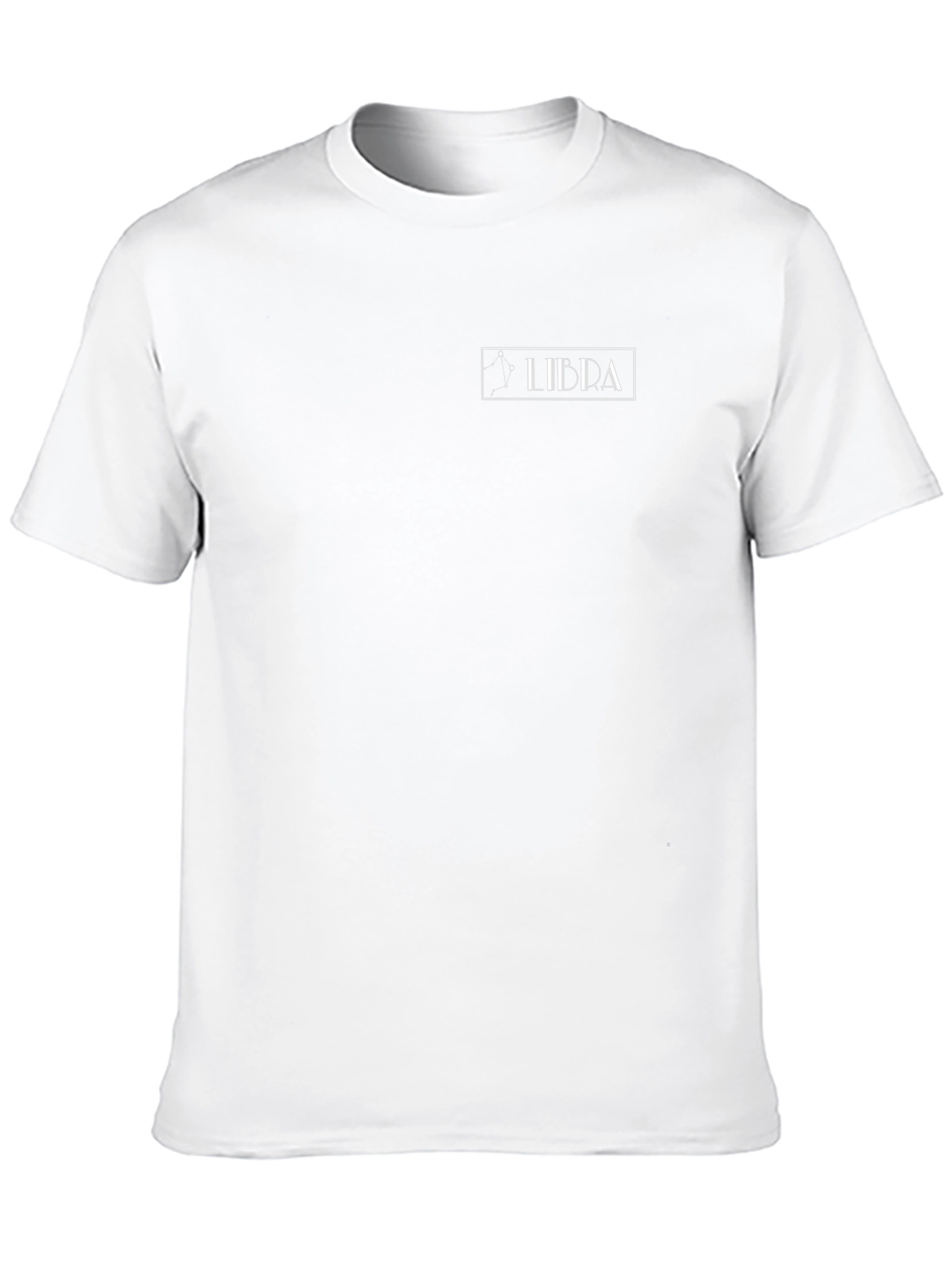 Libra Zodiac Graphic Tee - Black Cotton Blend