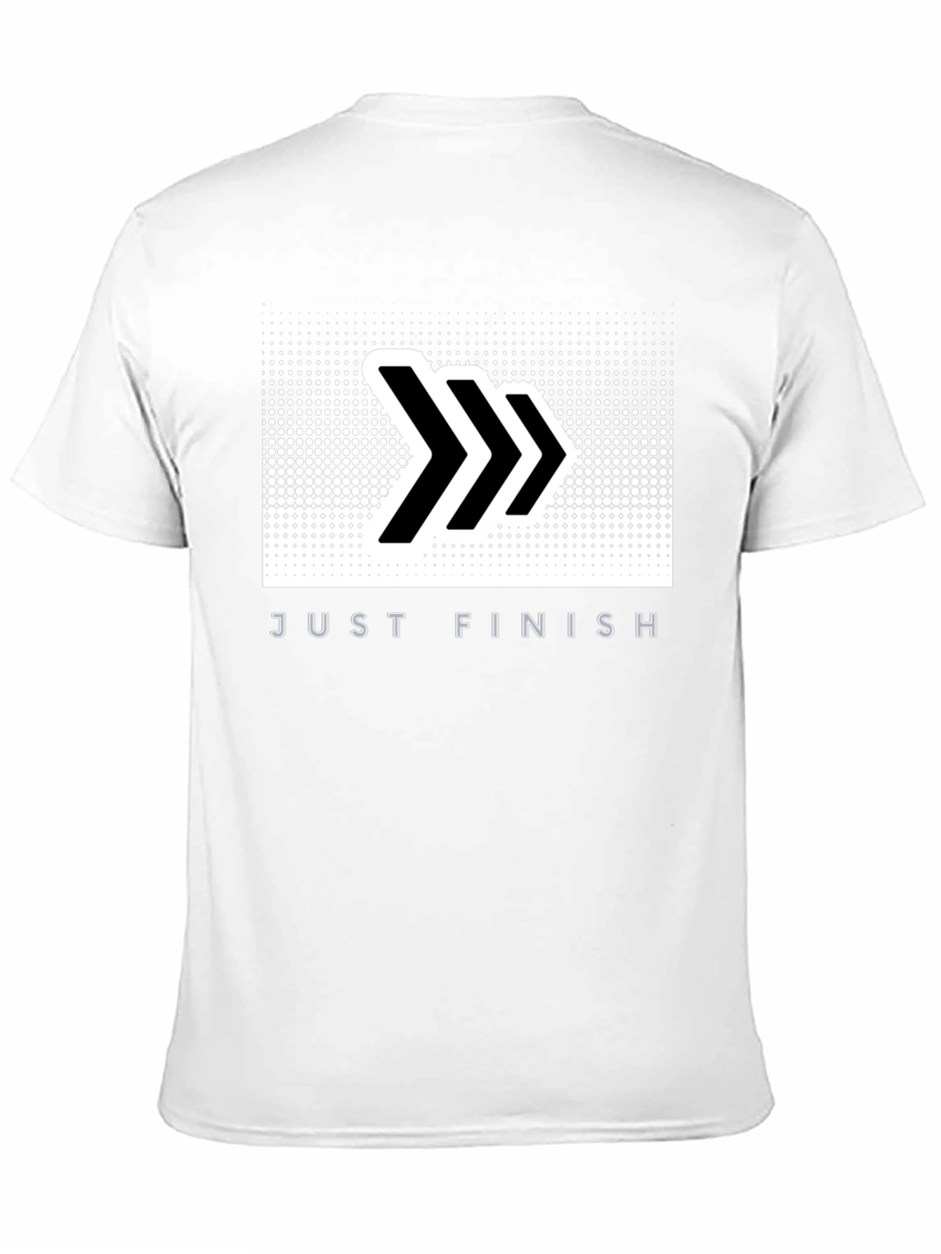 Just Finish Black Graphic Tee