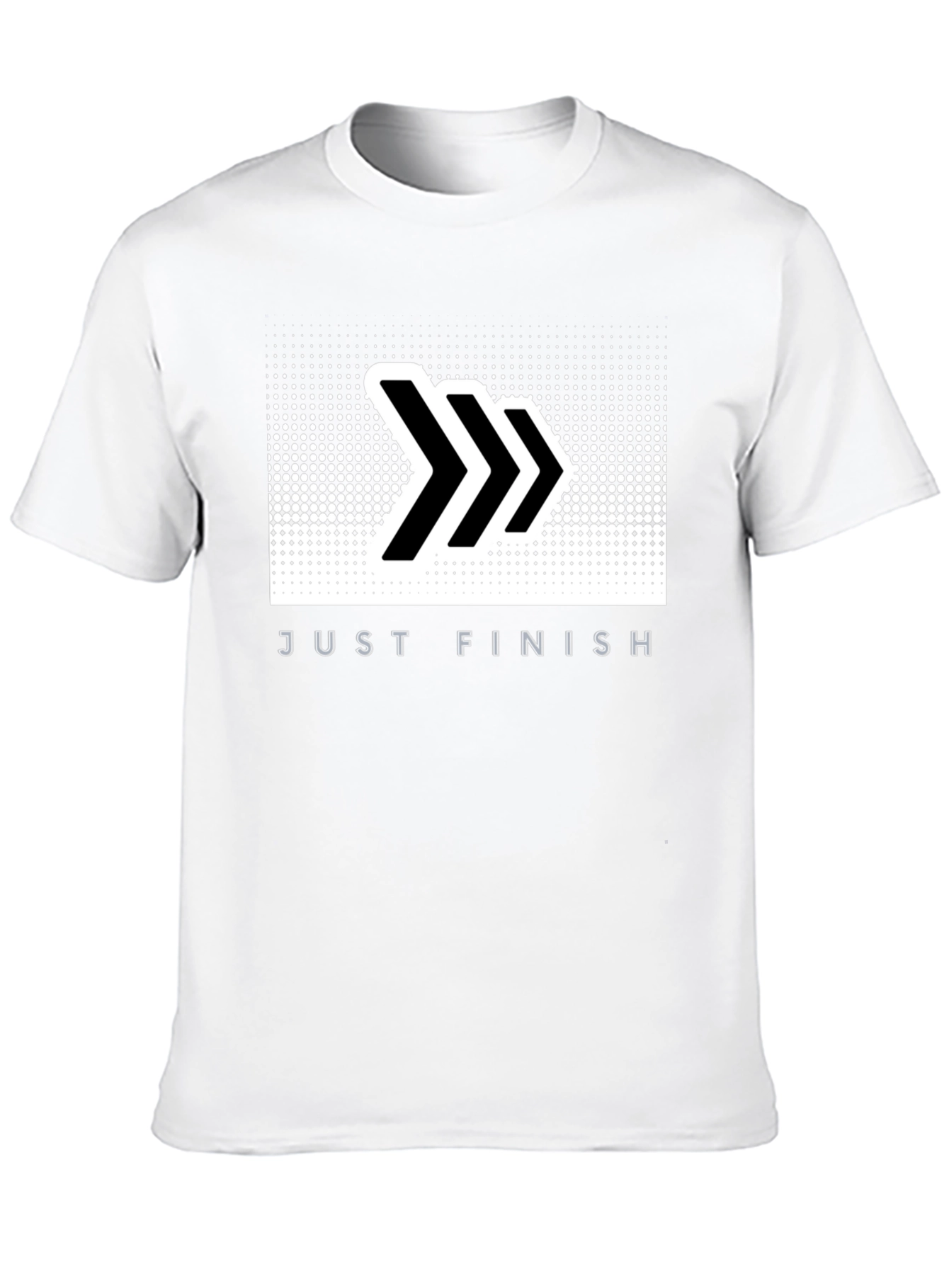 Just Finish Black Graphic Tee