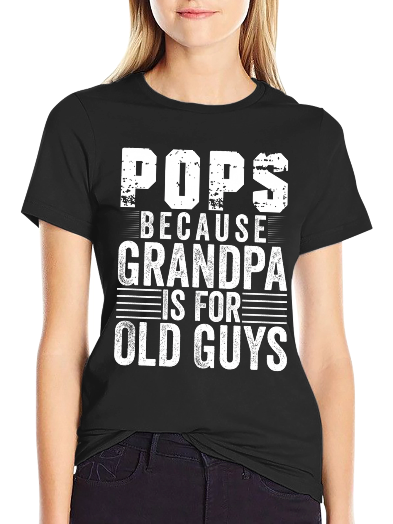 Funny Pops Because Grandpa Graphic T-Shirt