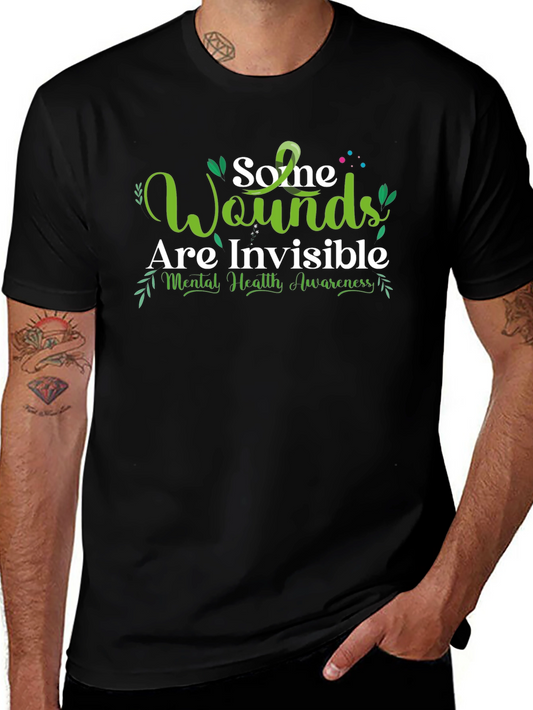 Mental Health Awareness T-Shirt - Invisible Wounds