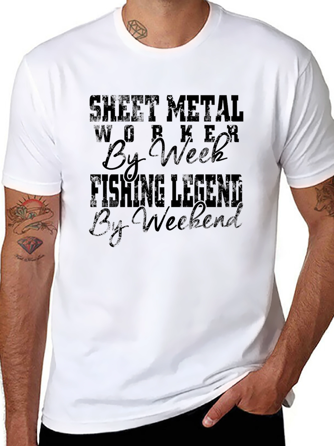 Sheet Metal Worker Fishing Legend T-Shirt