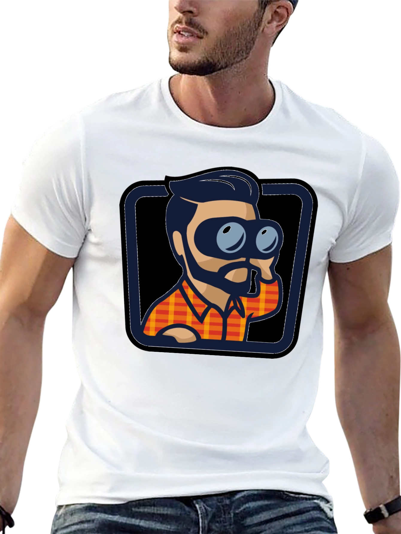 Binocular Guy T-Shirt - Black Novelty Tee