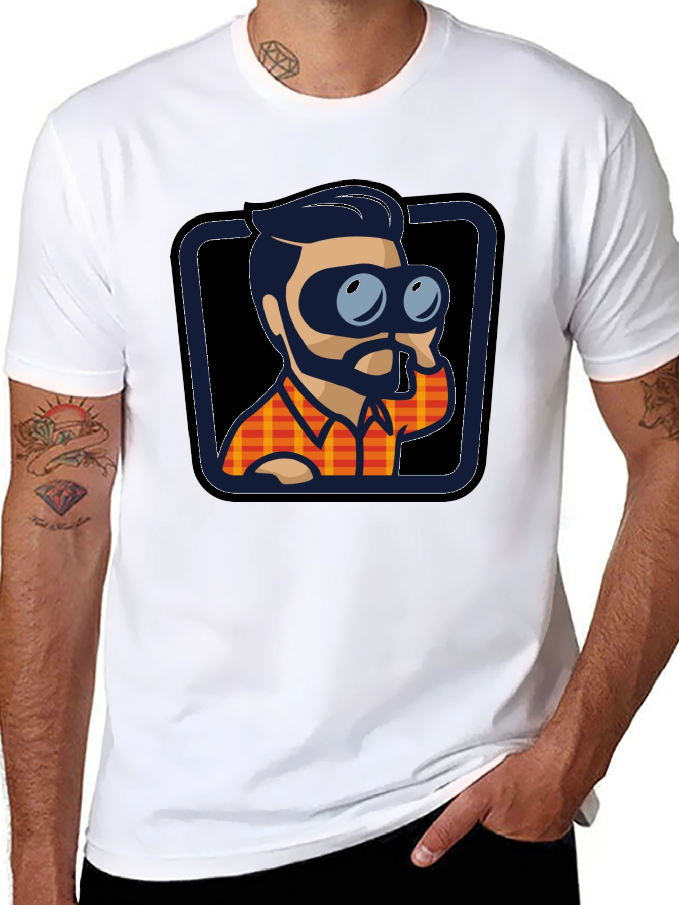 Binocular Guy T-Shirt - Black Novelty Tee