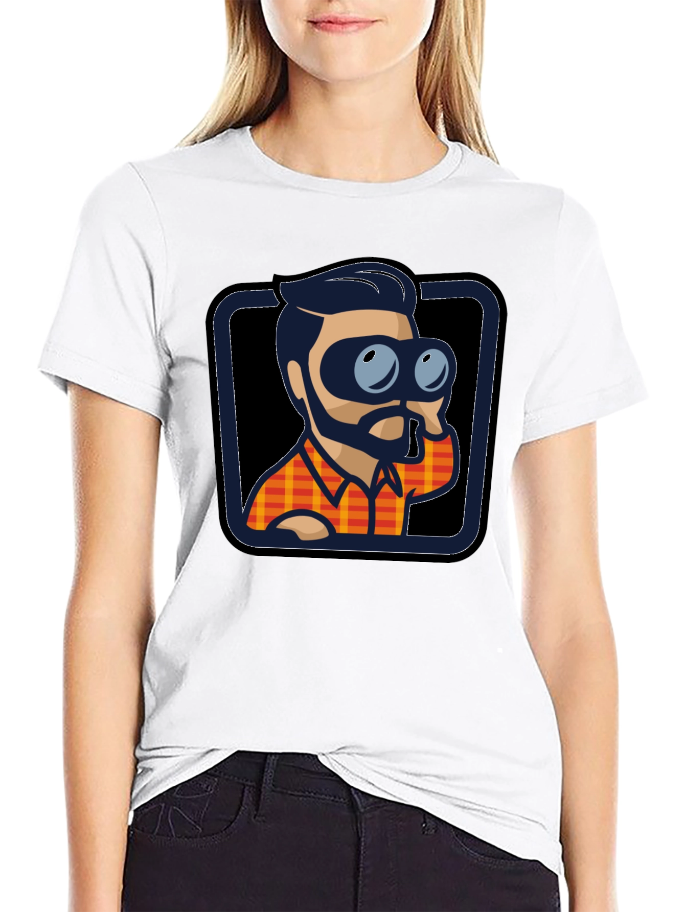 Binocular Guy T-Shirt - Black Novelty Tee