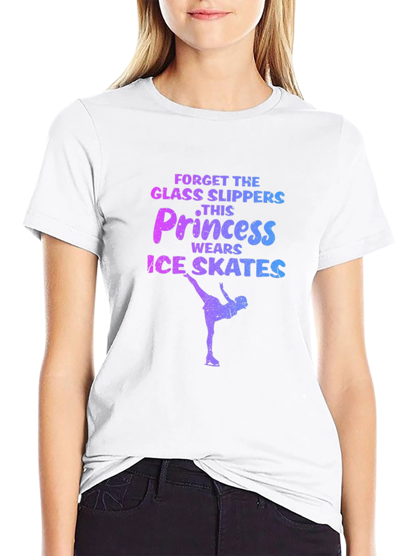 Ice Skating Princess Graphic T-Shirt