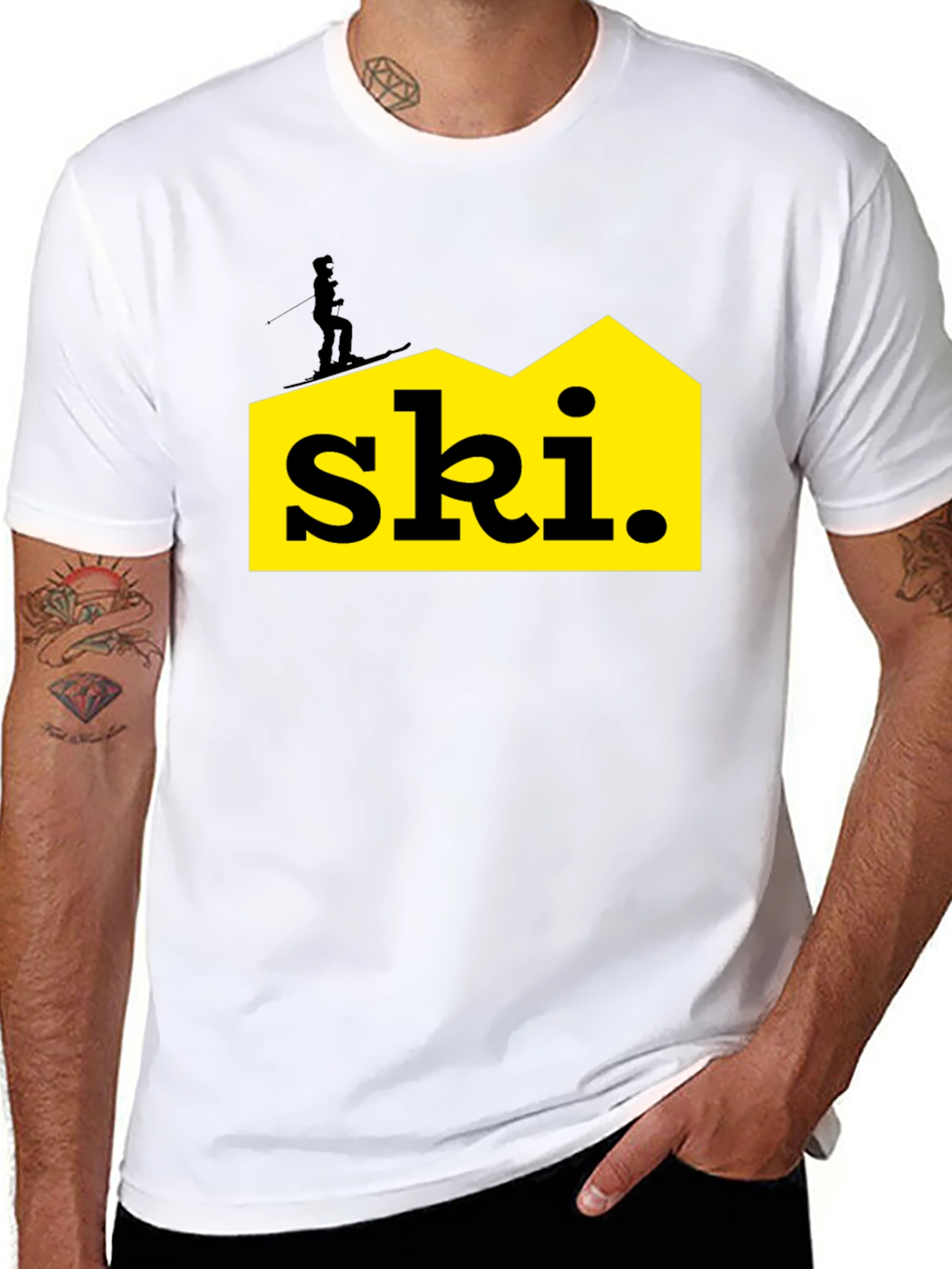 Ski Graphic Tee - Black Unisex T-Shirt