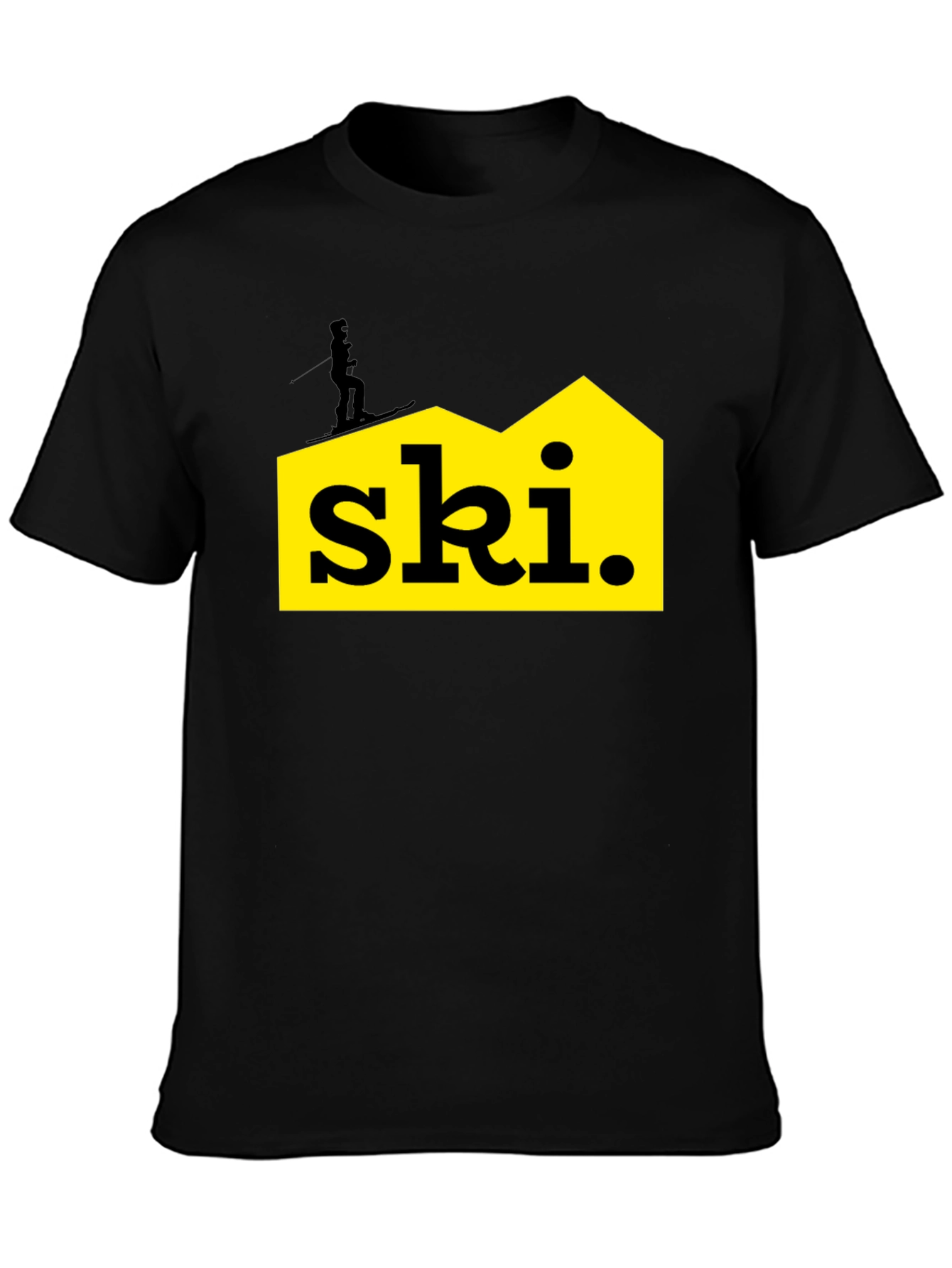 Ski Graphic Tee - Black Unisex T-Shirt