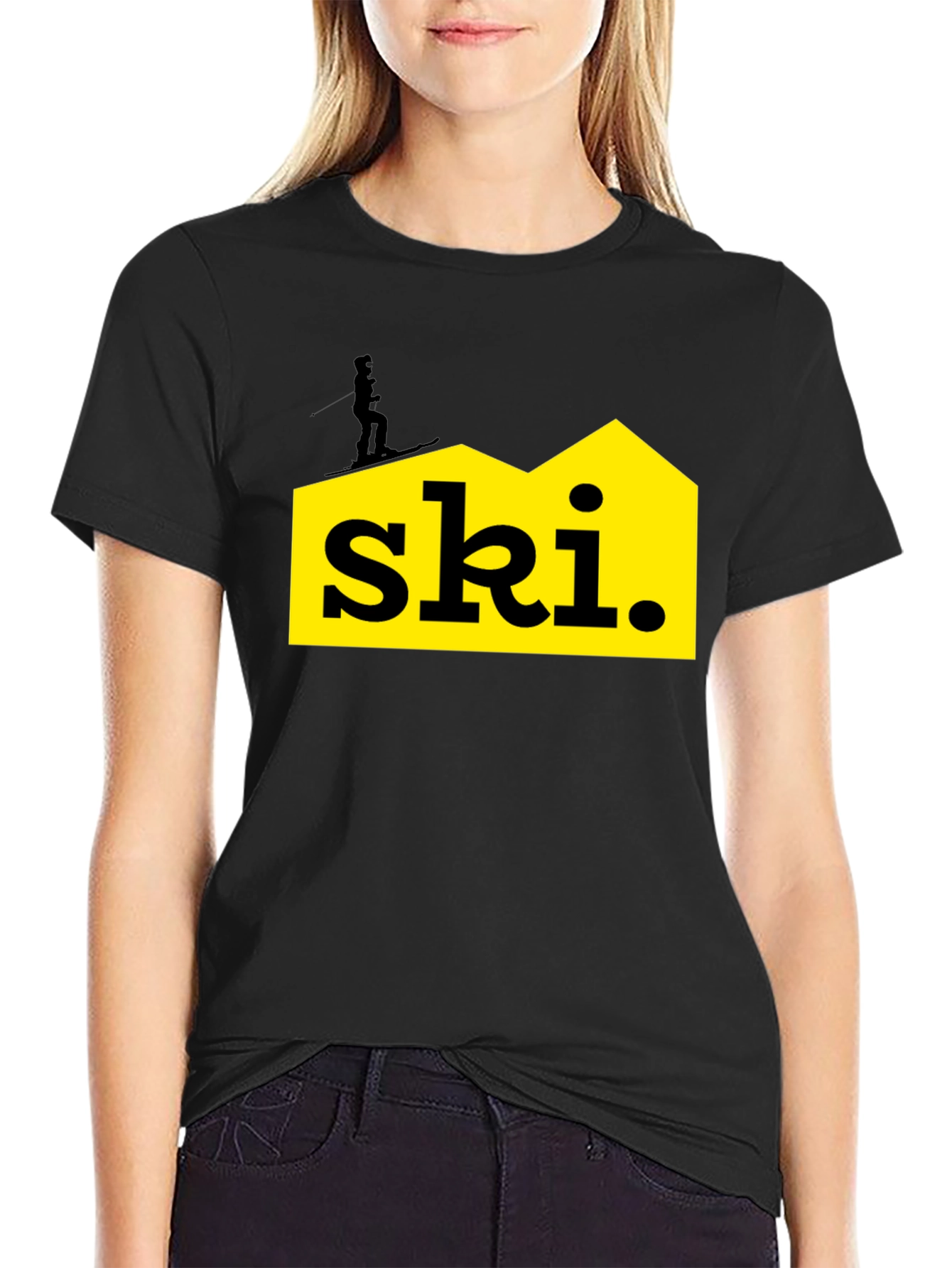Ski Graphic Tee - Black Unisex T-Shirt