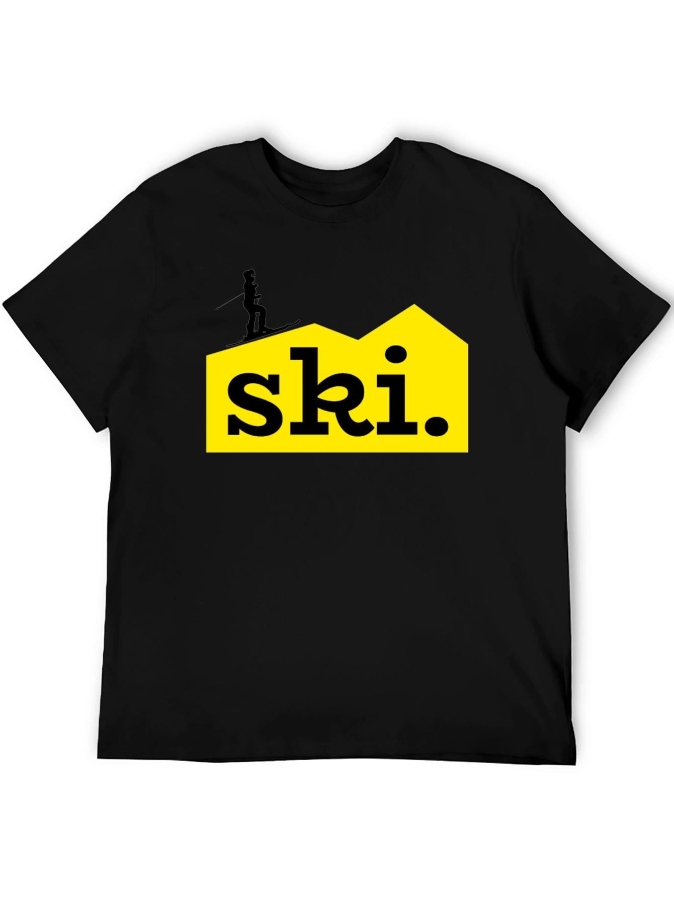 Ski Graphic Tee - Black Unisex T-Shirt