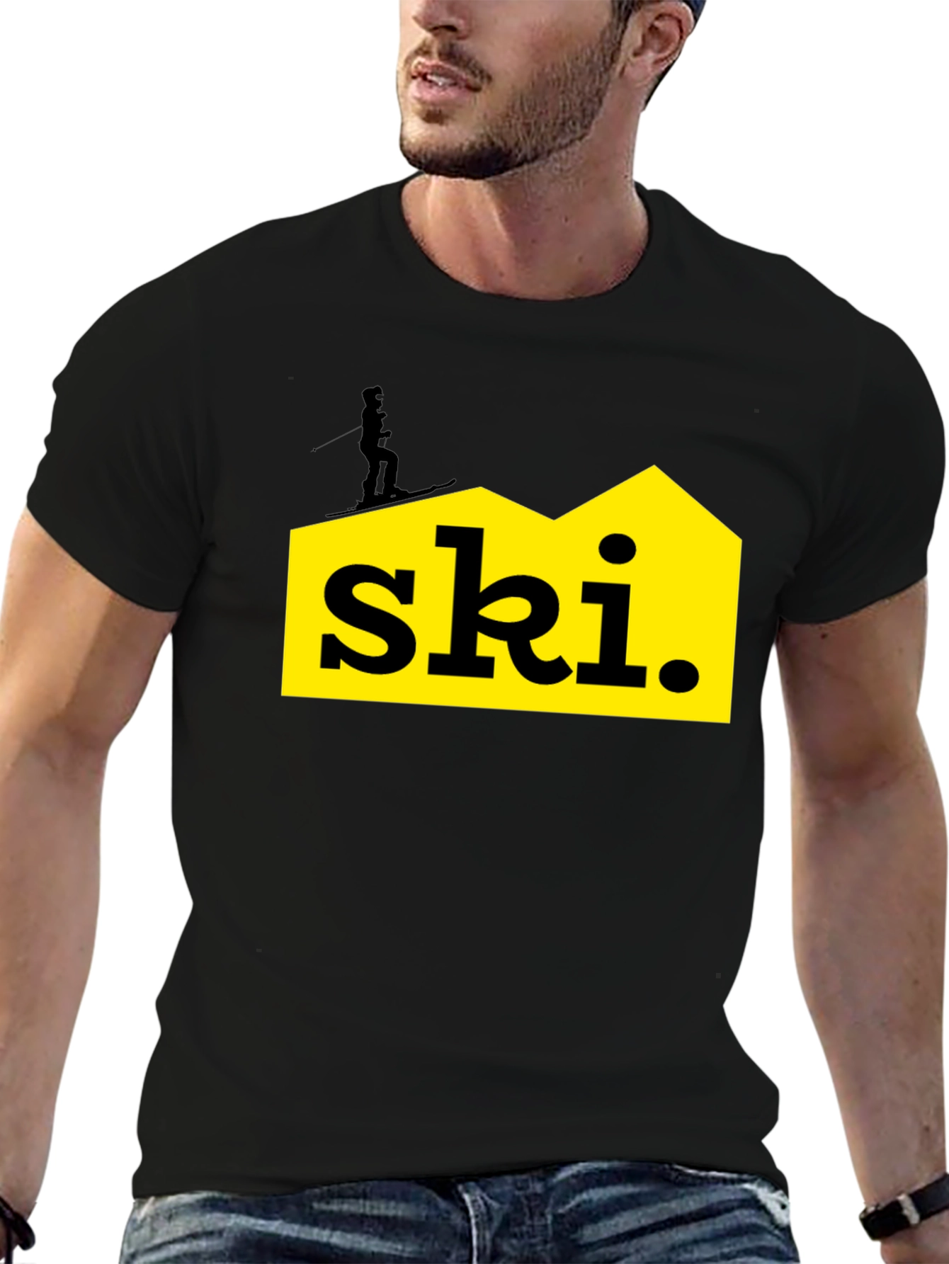 Ski Graphic Tee - Black Unisex T-Shirt