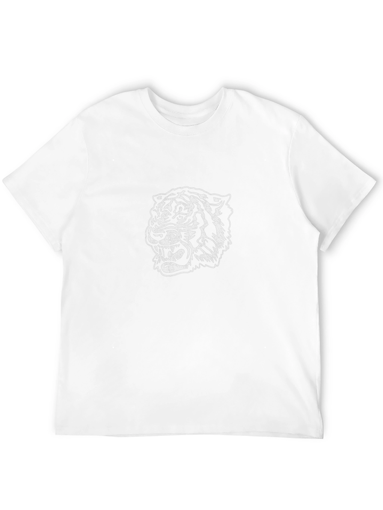 Tiger Graphic Tee - Mens Black Cotton T-Shirt