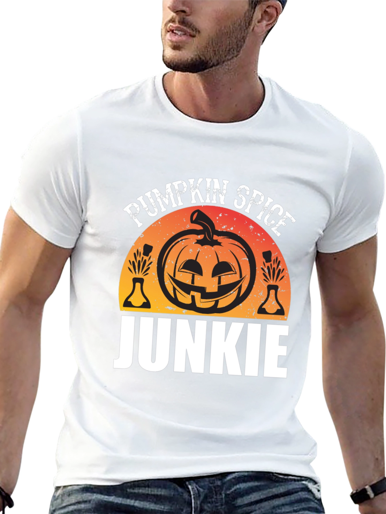 Pumpkin Spice Junkie T-Shirt Halloween Shirt