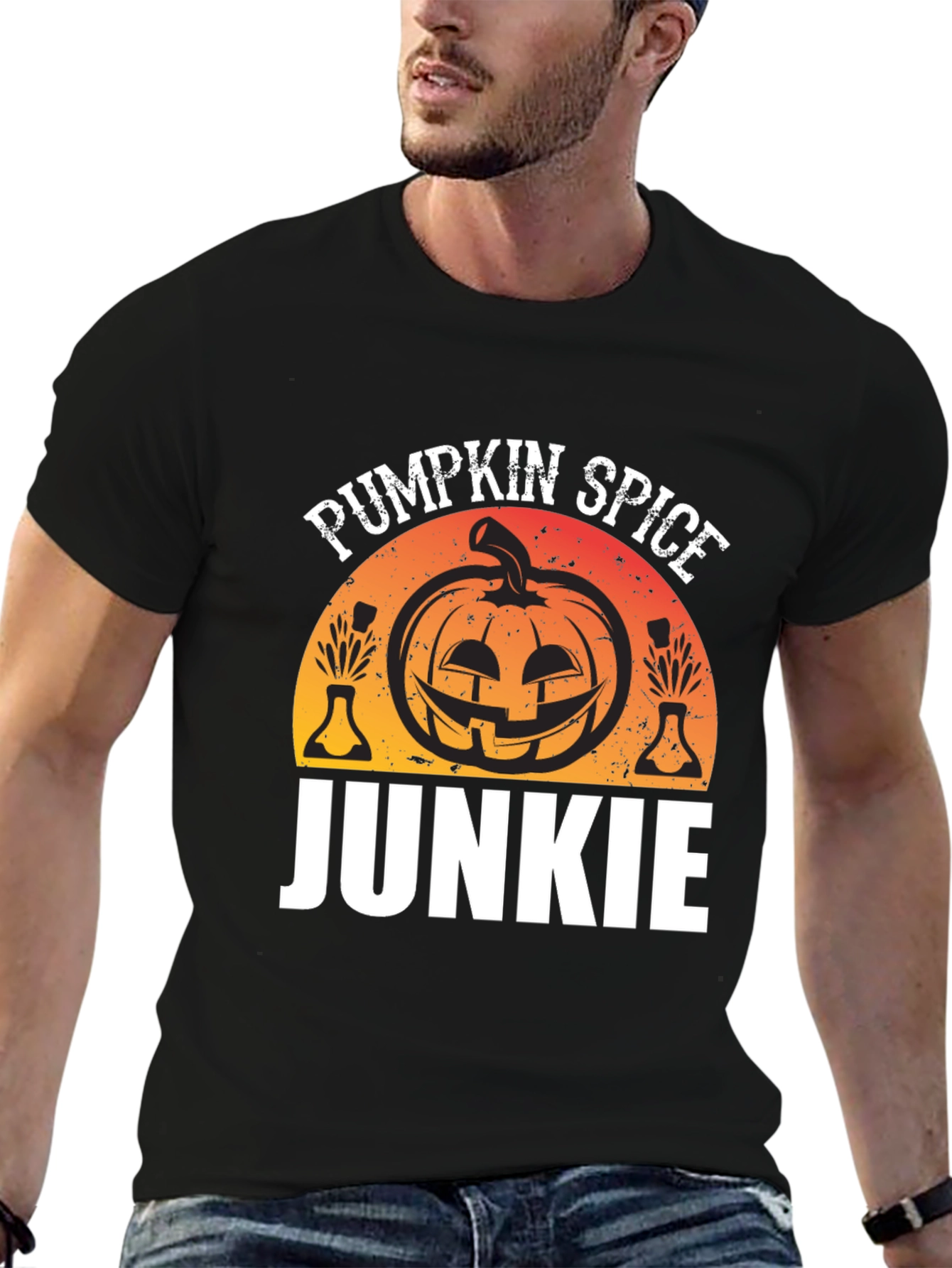 Pumpkin Spice Junkie T-Shirt Halloween Shirt