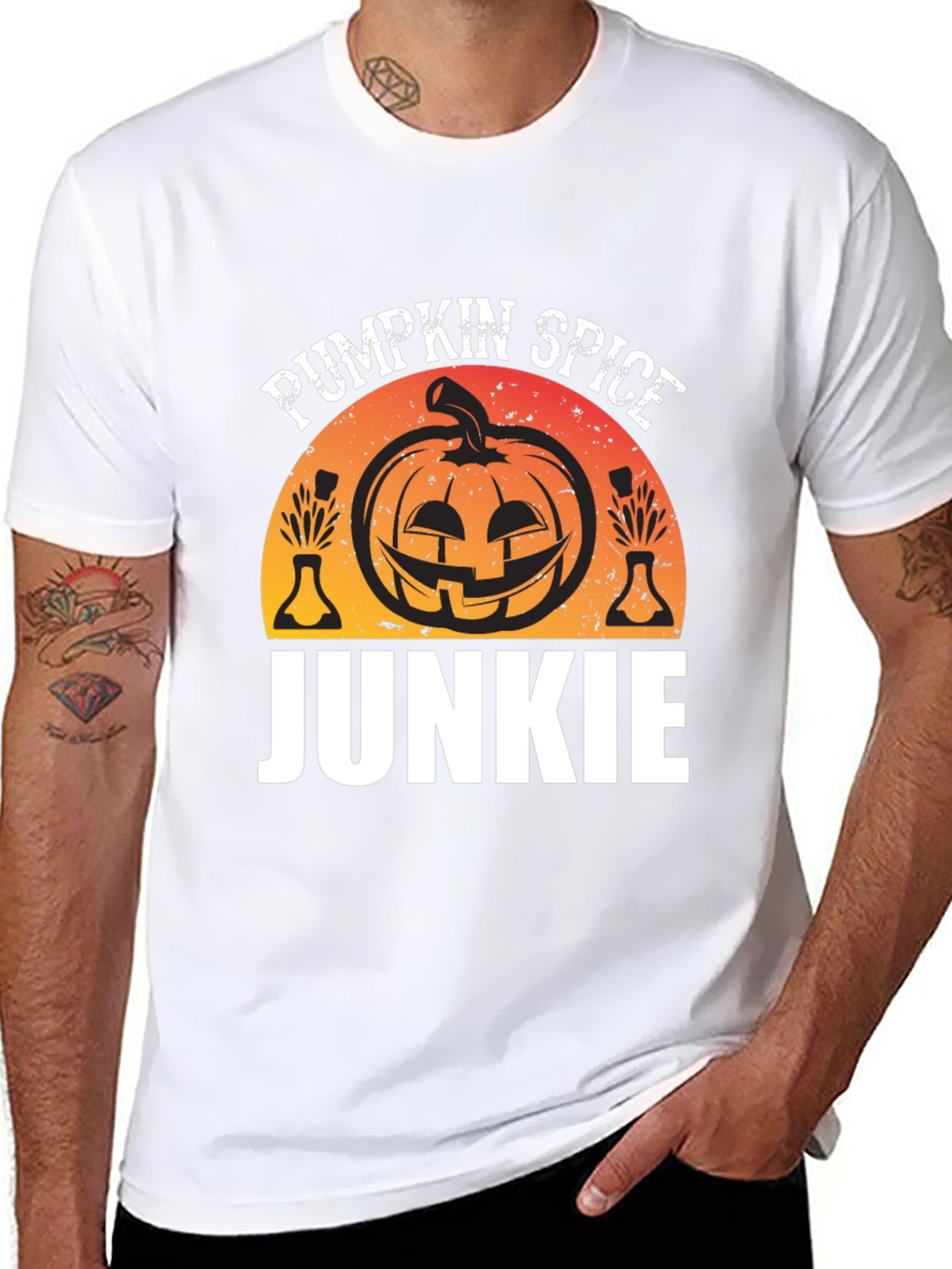 Pumpkin Spice Junkie T-Shirt Halloween Shirt