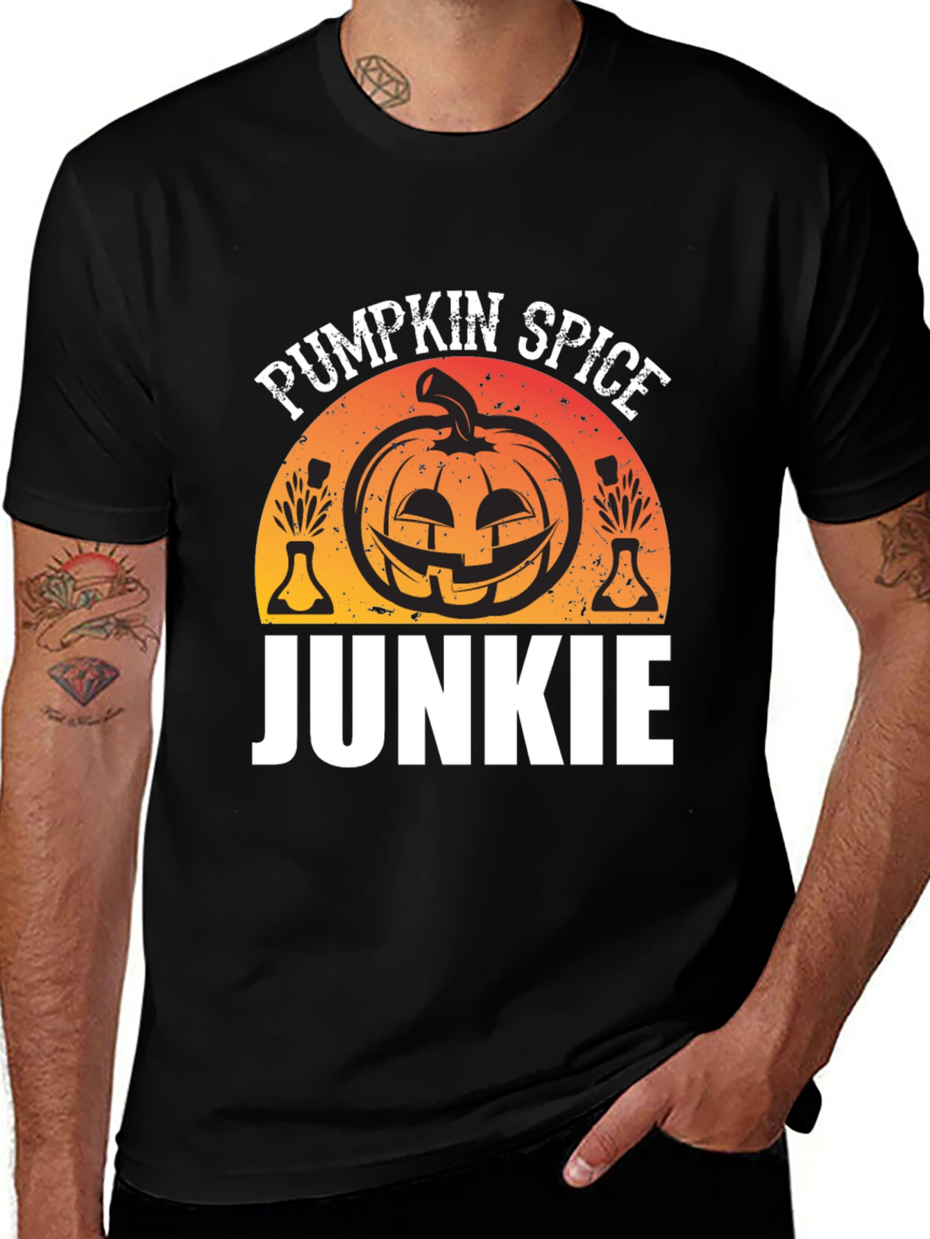 Pumpkin Spice Junkie T-Shirt Halloween Shirt