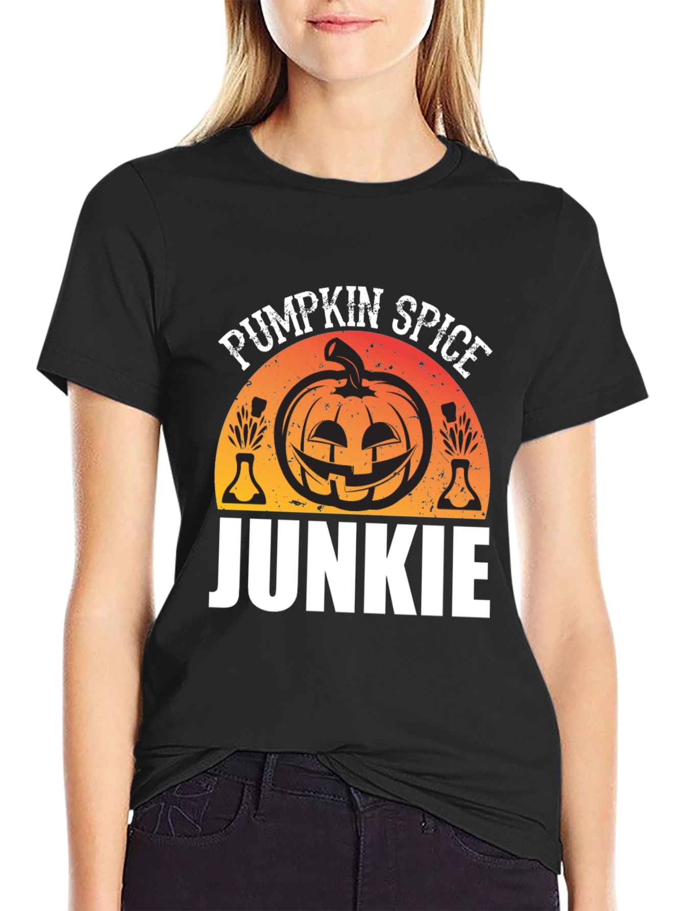 Pumpkin Spice Junkie T-Shirt Halloween Shirt