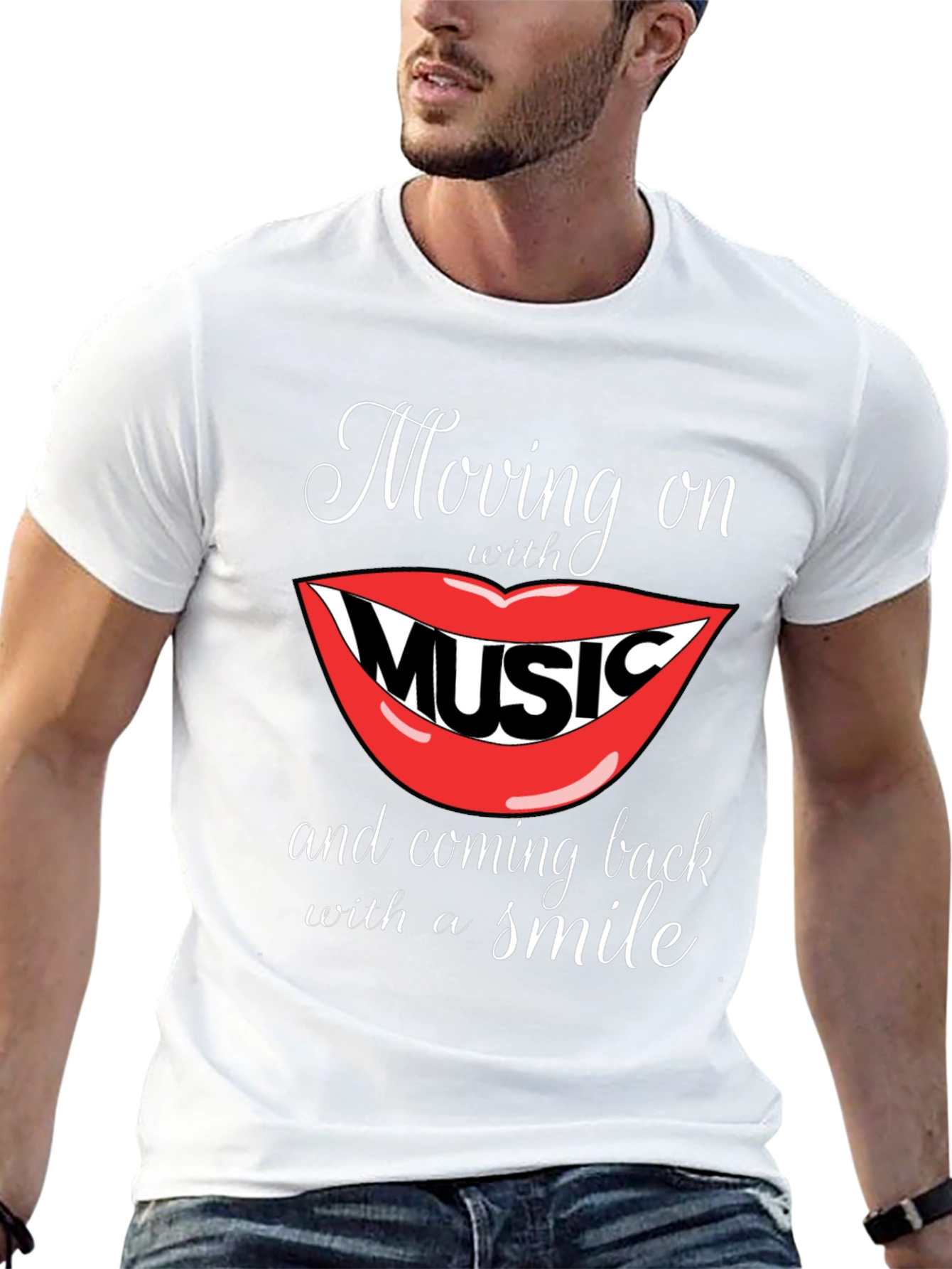 Moving On With Music Graphic Tee