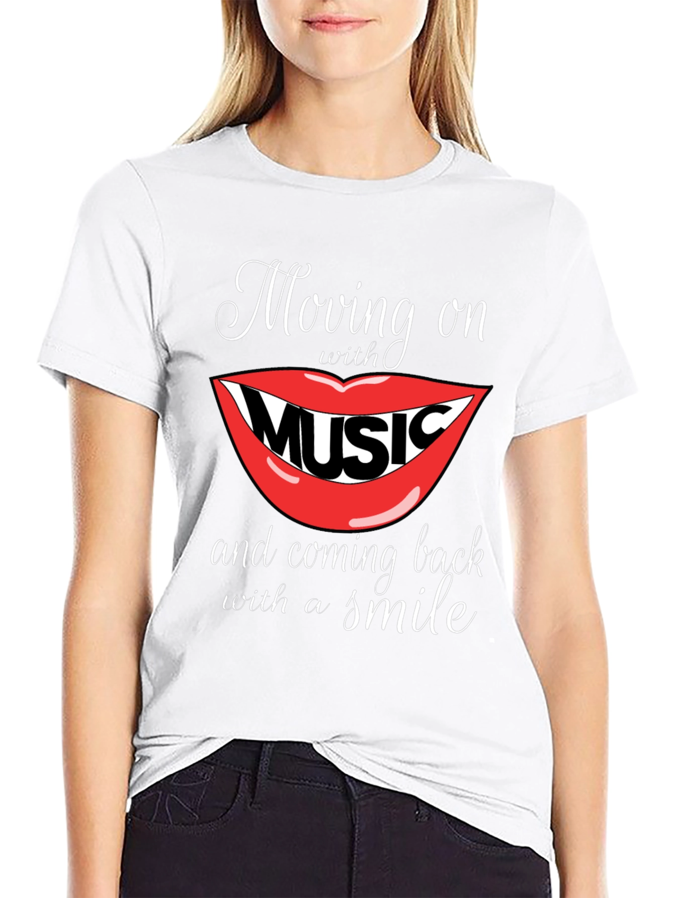 Moving On With Music Graphic Tee