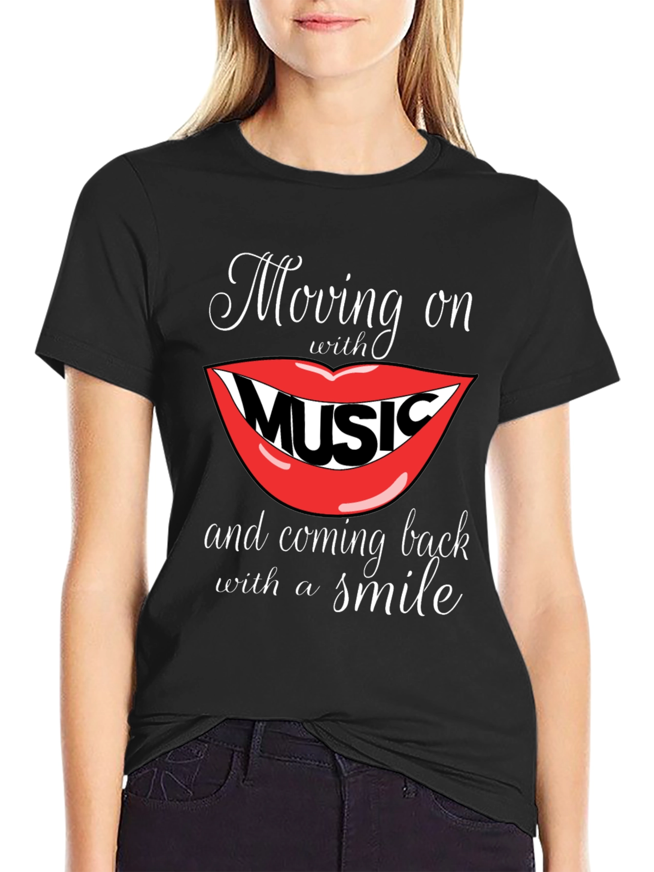 Moving On With Music Graphic Tee