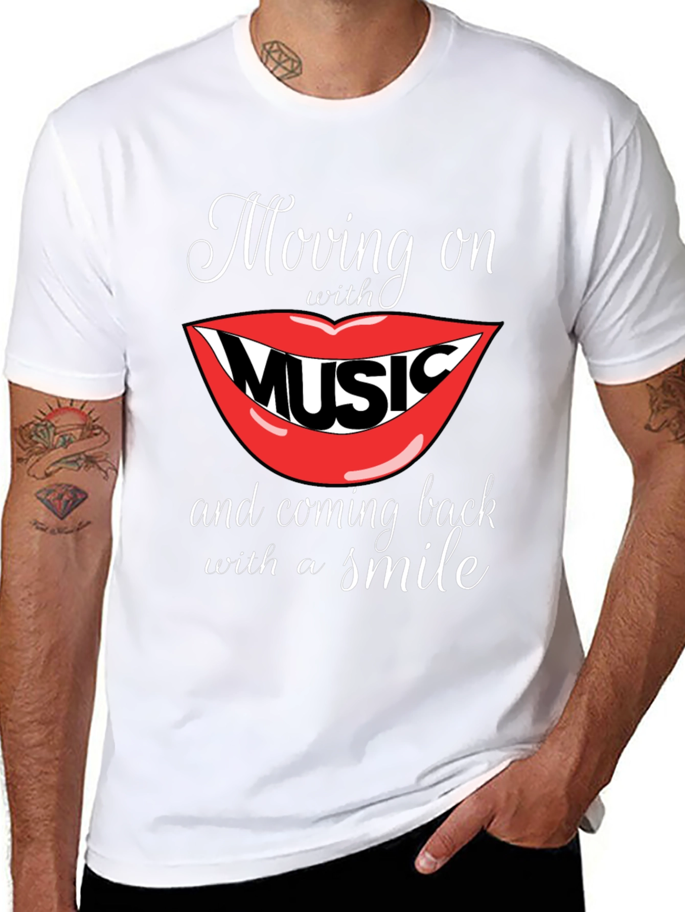Moving On With Music Graphic Tee
