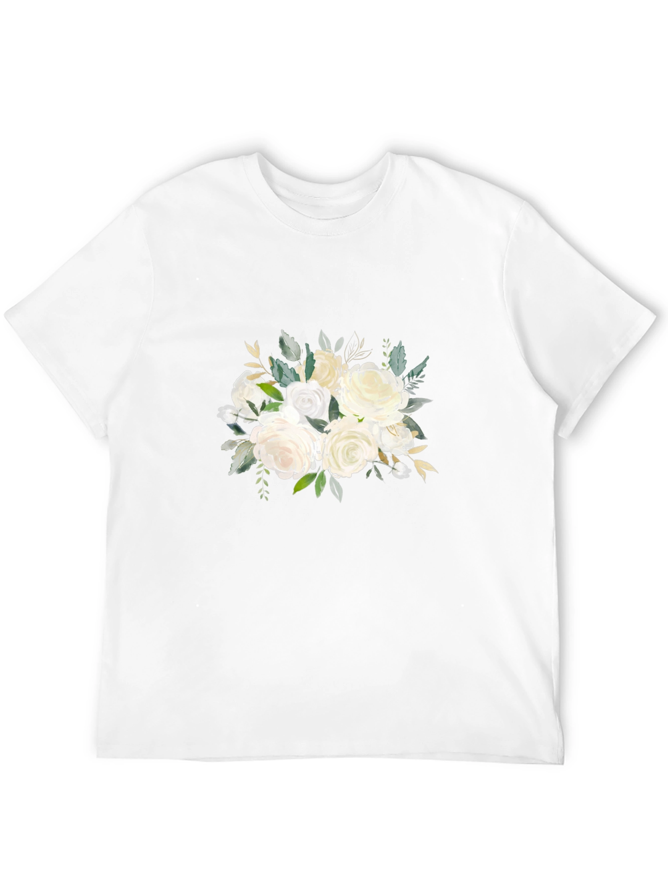 Elegant Floral Bouquet Graphic T-Shirt