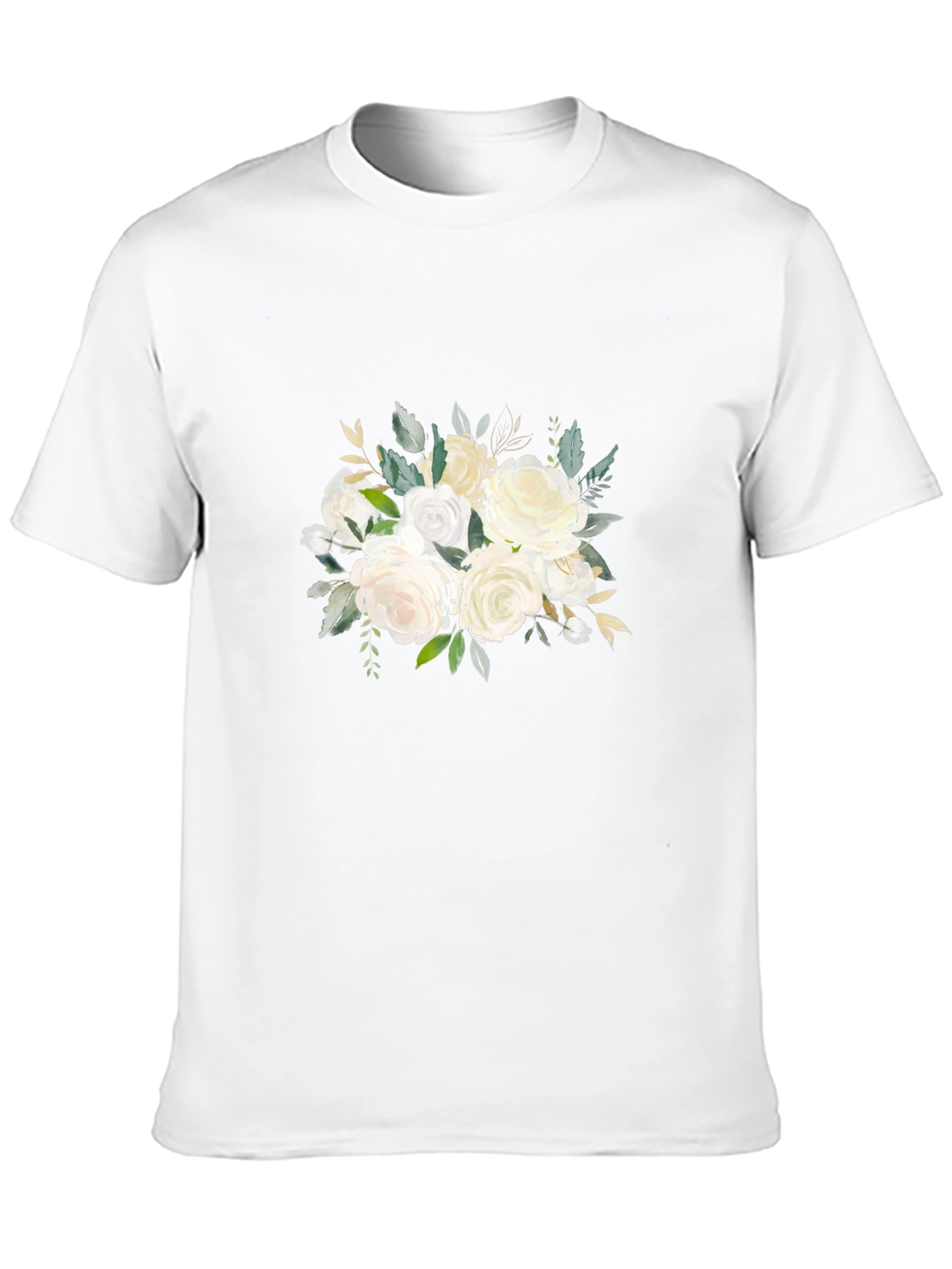 Elegant Floral Bouquet Graphic T-Shirt