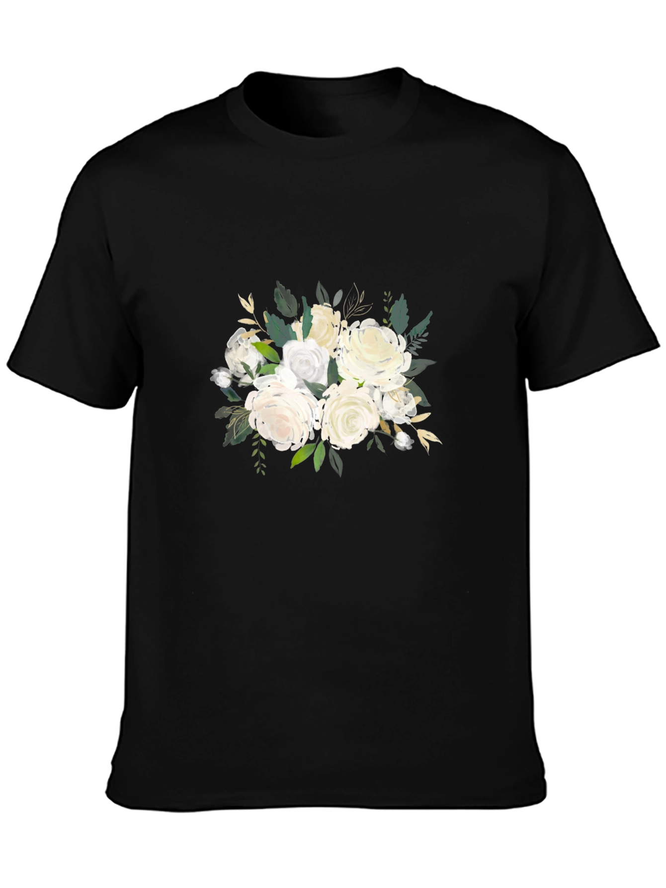 Elegant Floral Bouquet Graphic T-Shirt