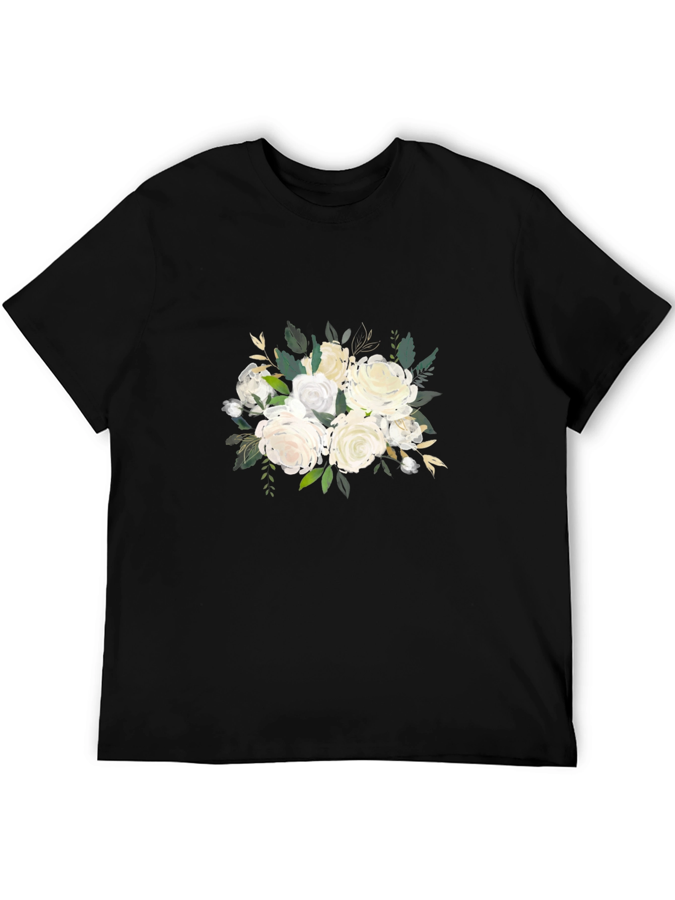 Elegant Floral Bouquet Graphic T-Shirt