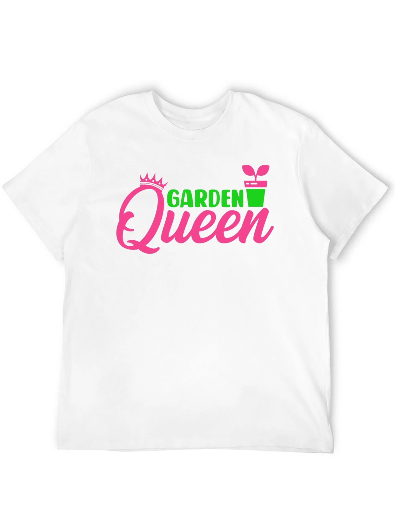 Garden Queen Graphic Tee - Black Cotton T-Shirt