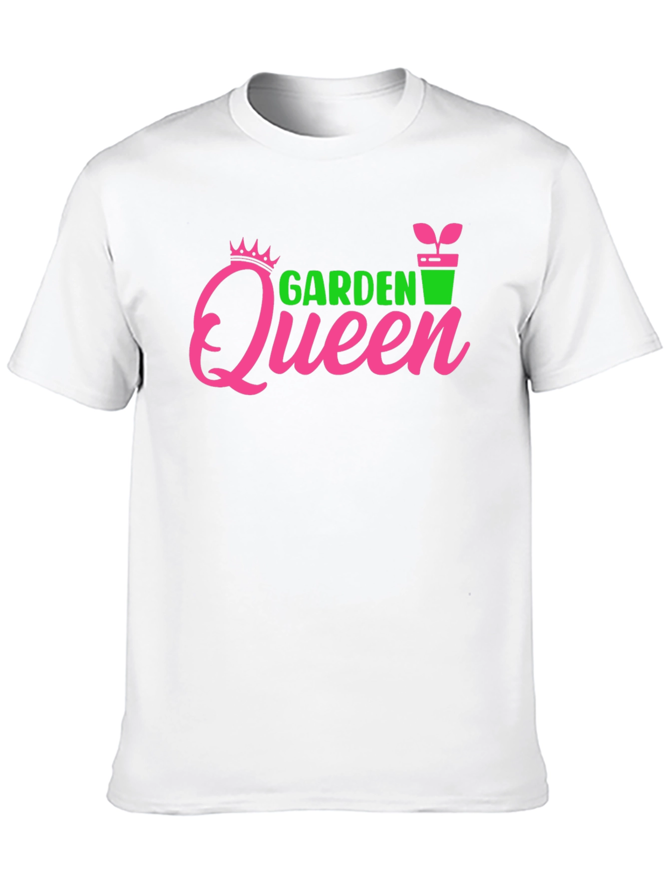 Garden Queen Graphic Tee - Black Cotton T-Shirt