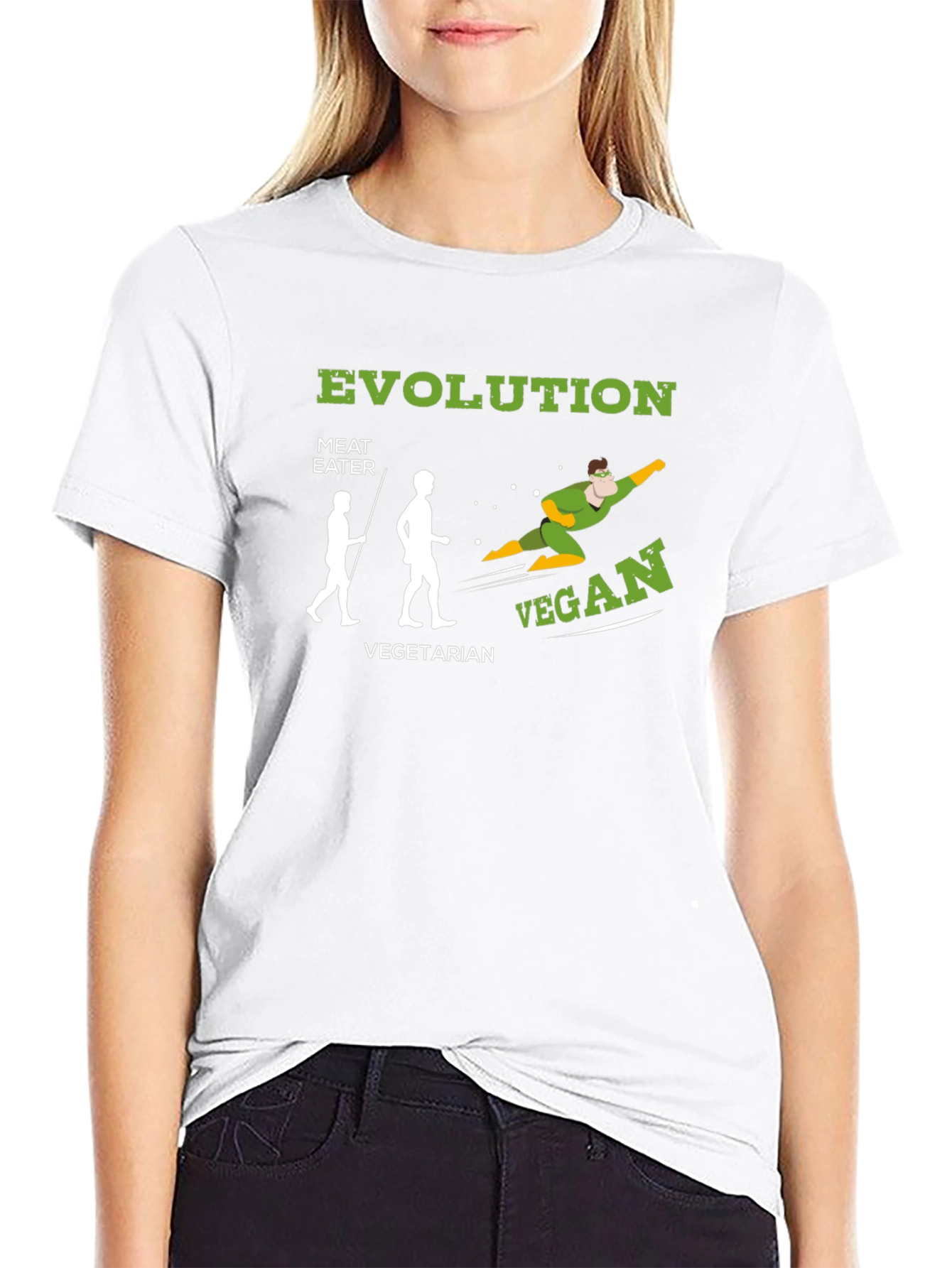 Vegan Evolution T-Shirt: Green Superfood Power!