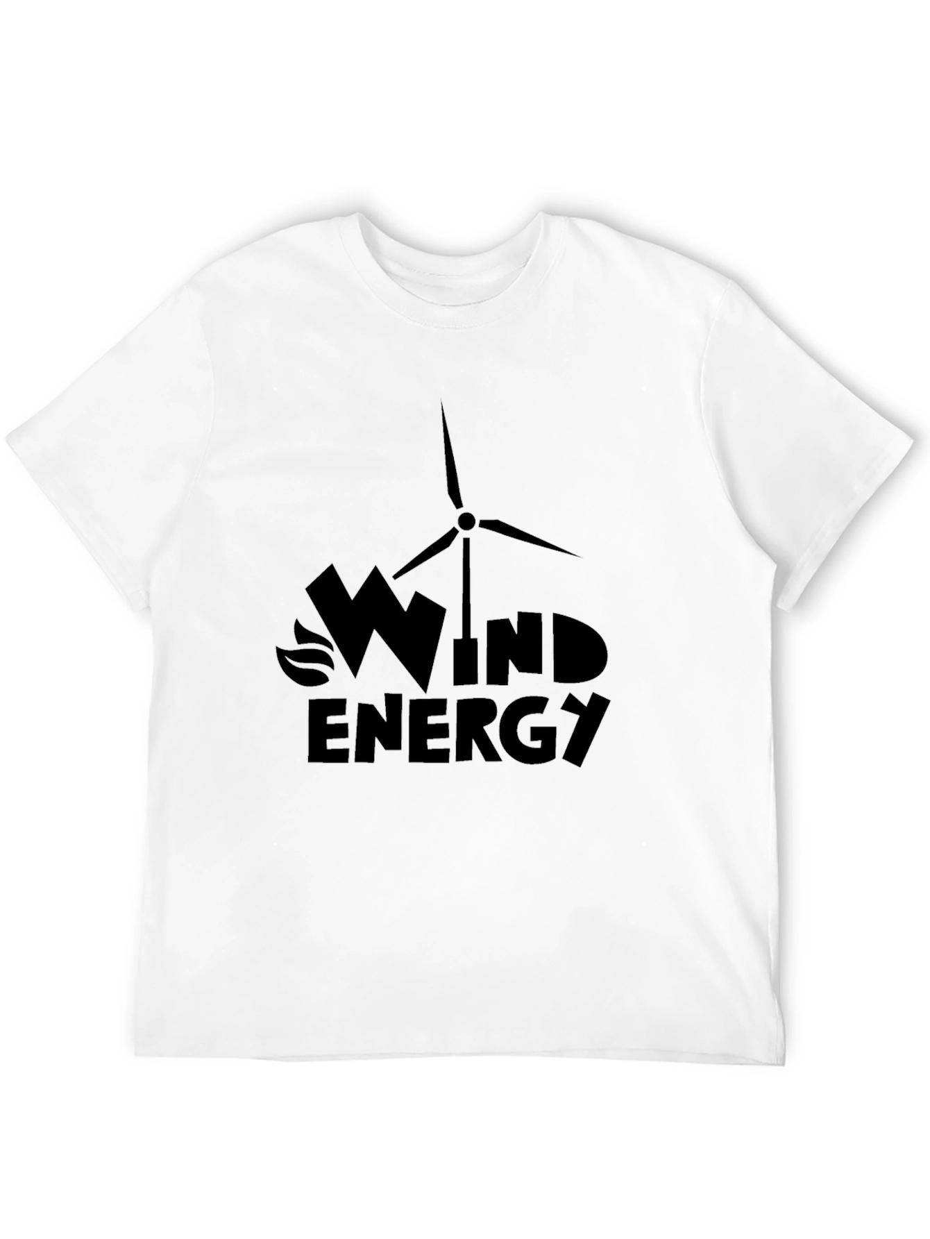Wind Energy Graphic Tee - Eco-Friendly Fashion