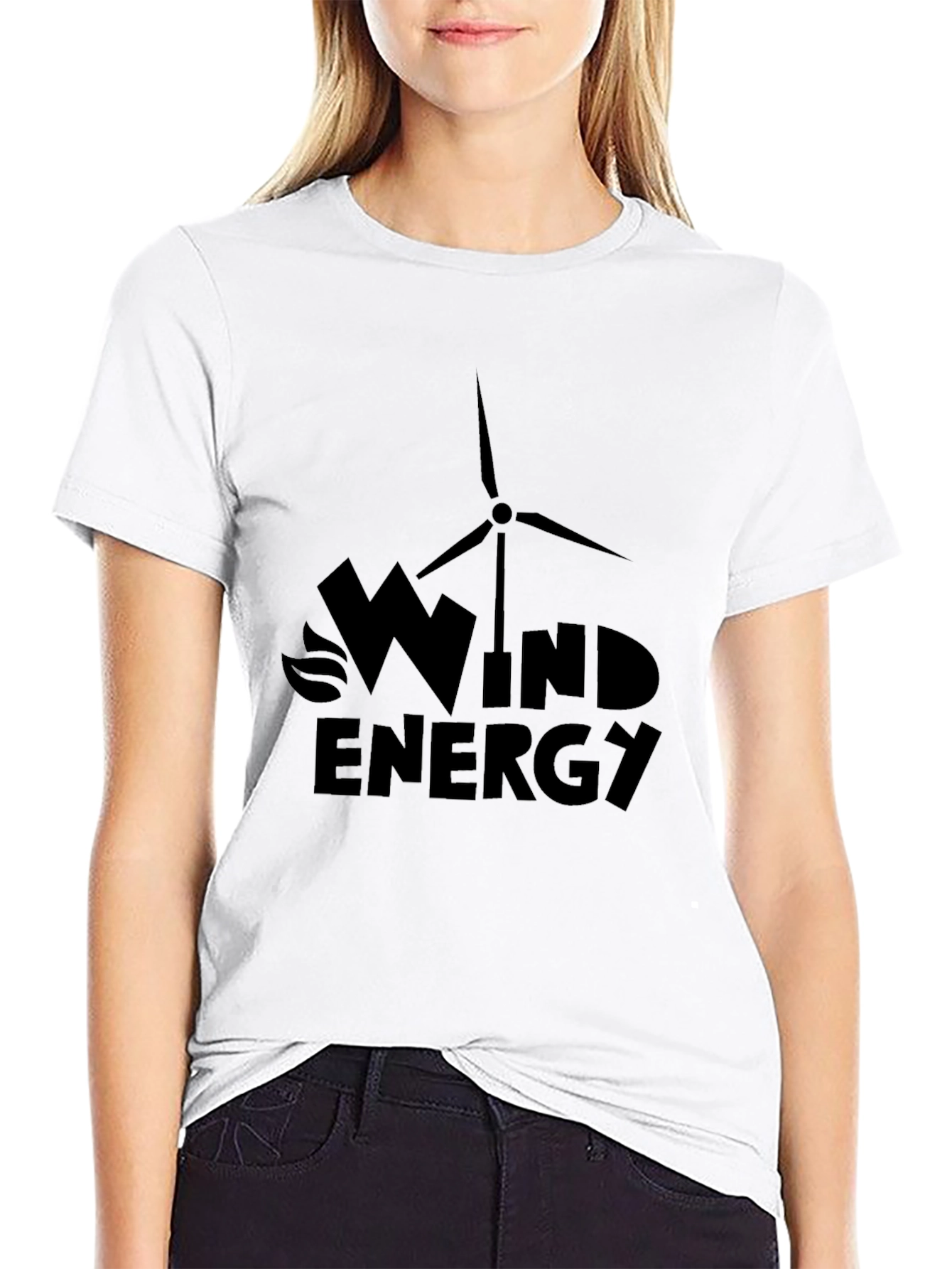 Wind Energy Graphic Tee - Eco-Friendly Fashion
