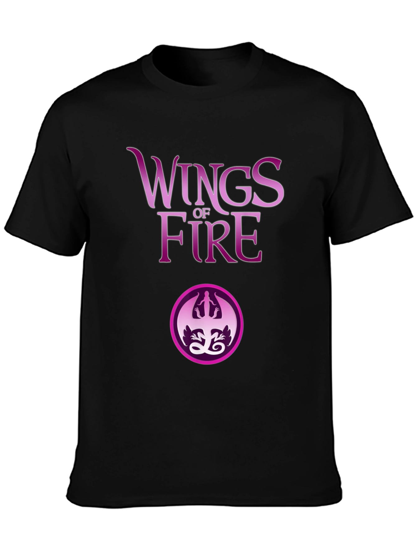 Wings of Fire Graphic Tee - Black Cotton Blend