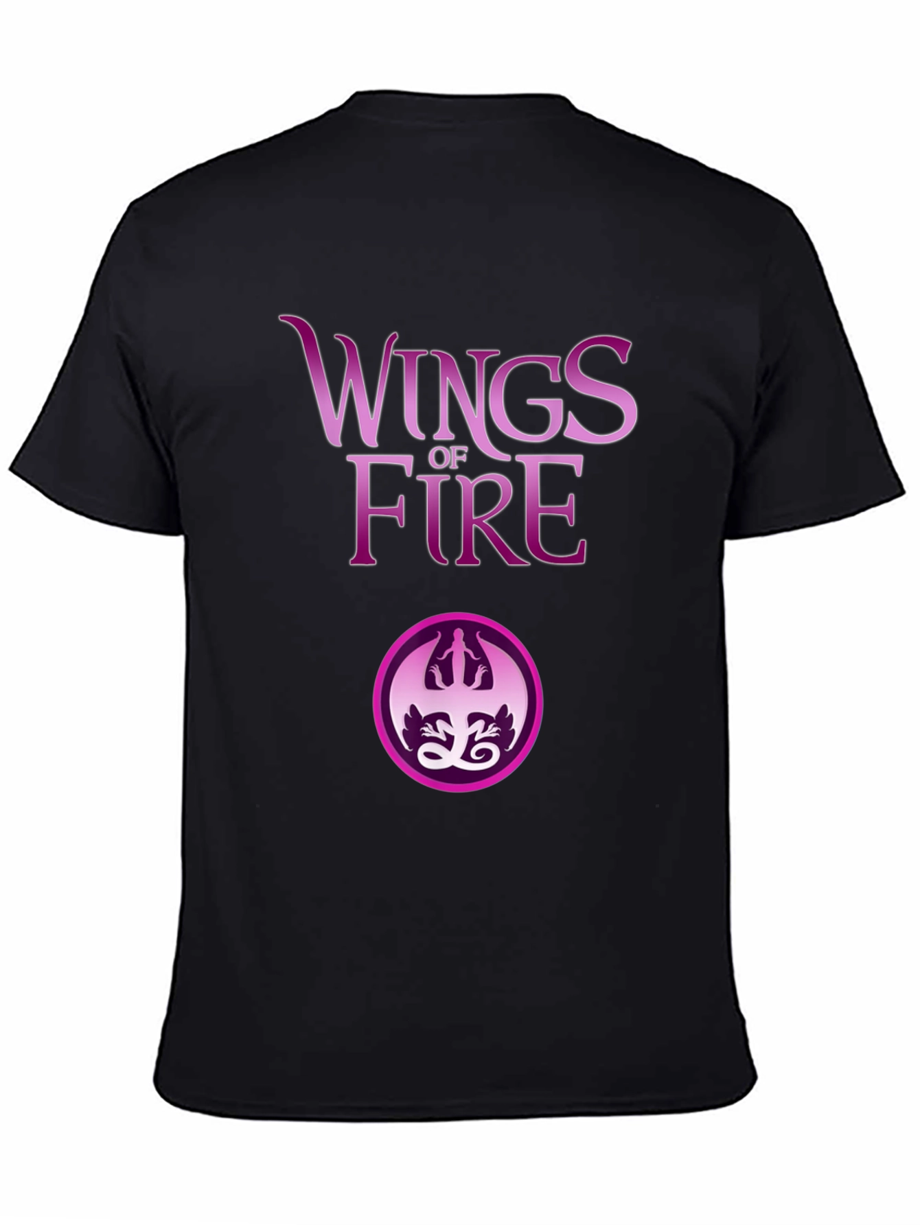 Wings of Fire Graphic Tee - Black Cotton Blend