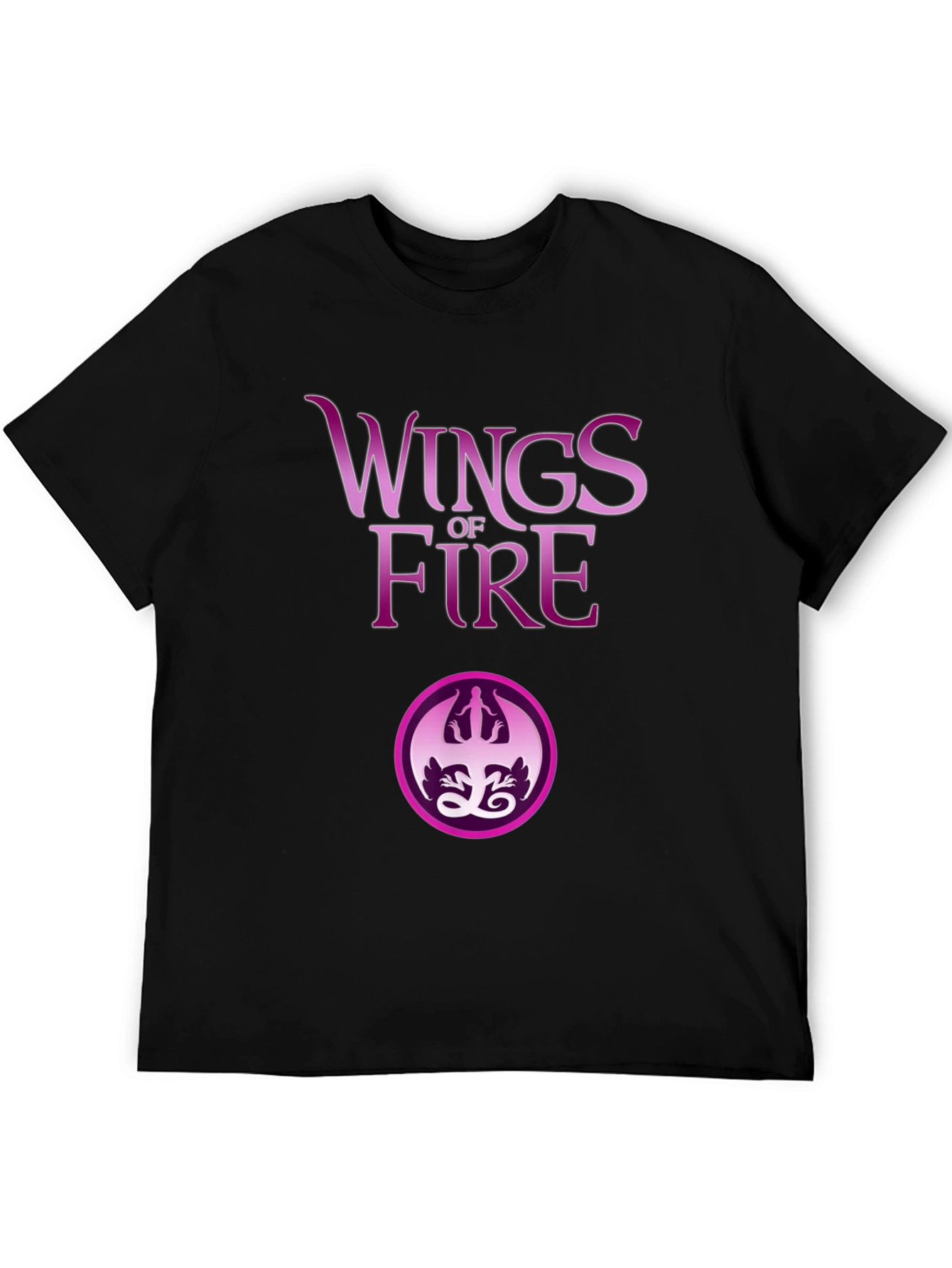 Wings of Fire Graphic Tee - Black Cotton Blend