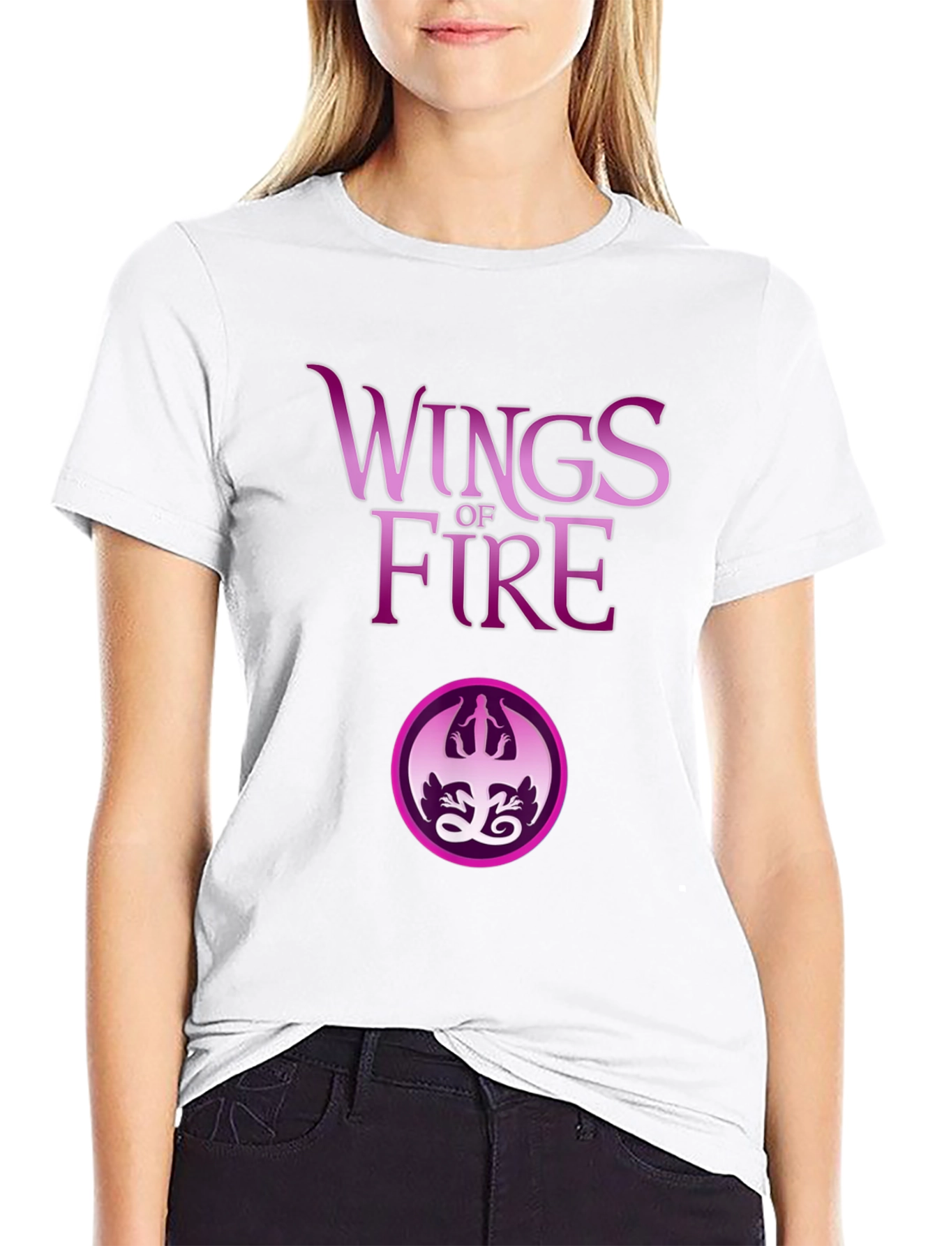 Wings of Fire Graphic Tee - Black Cotton Blend