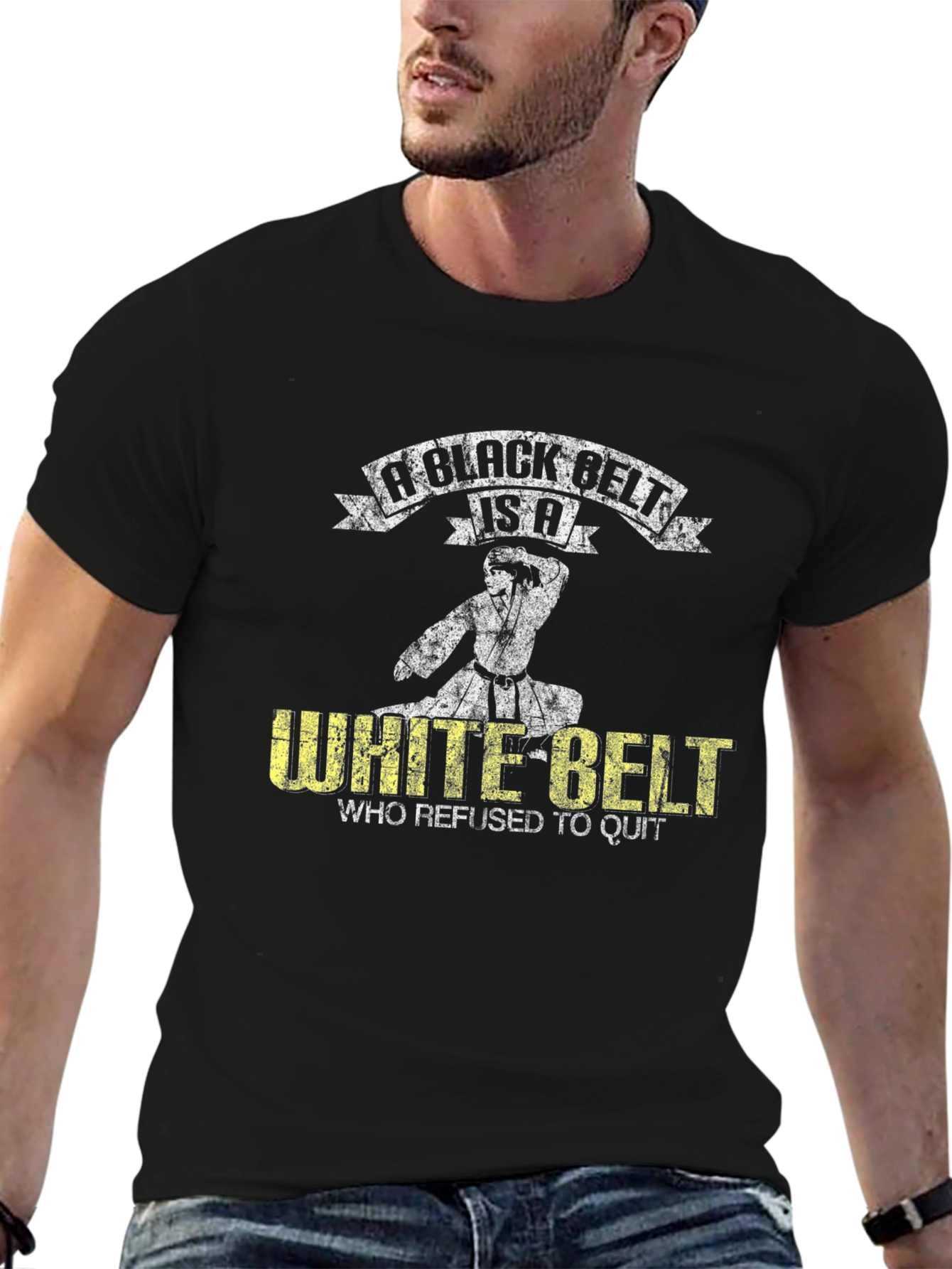 Black Belt White Belt T-Shirt