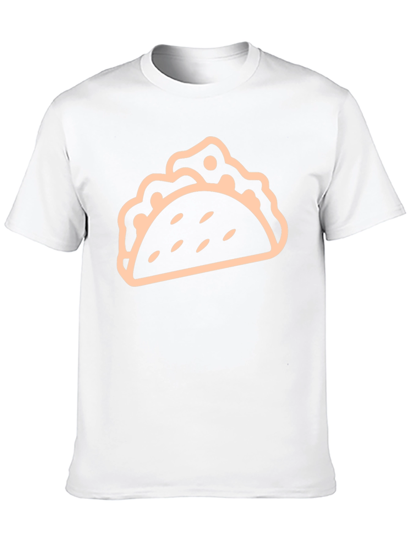 Taco Graphic Tee - Black Cotton Blend T-Shirt