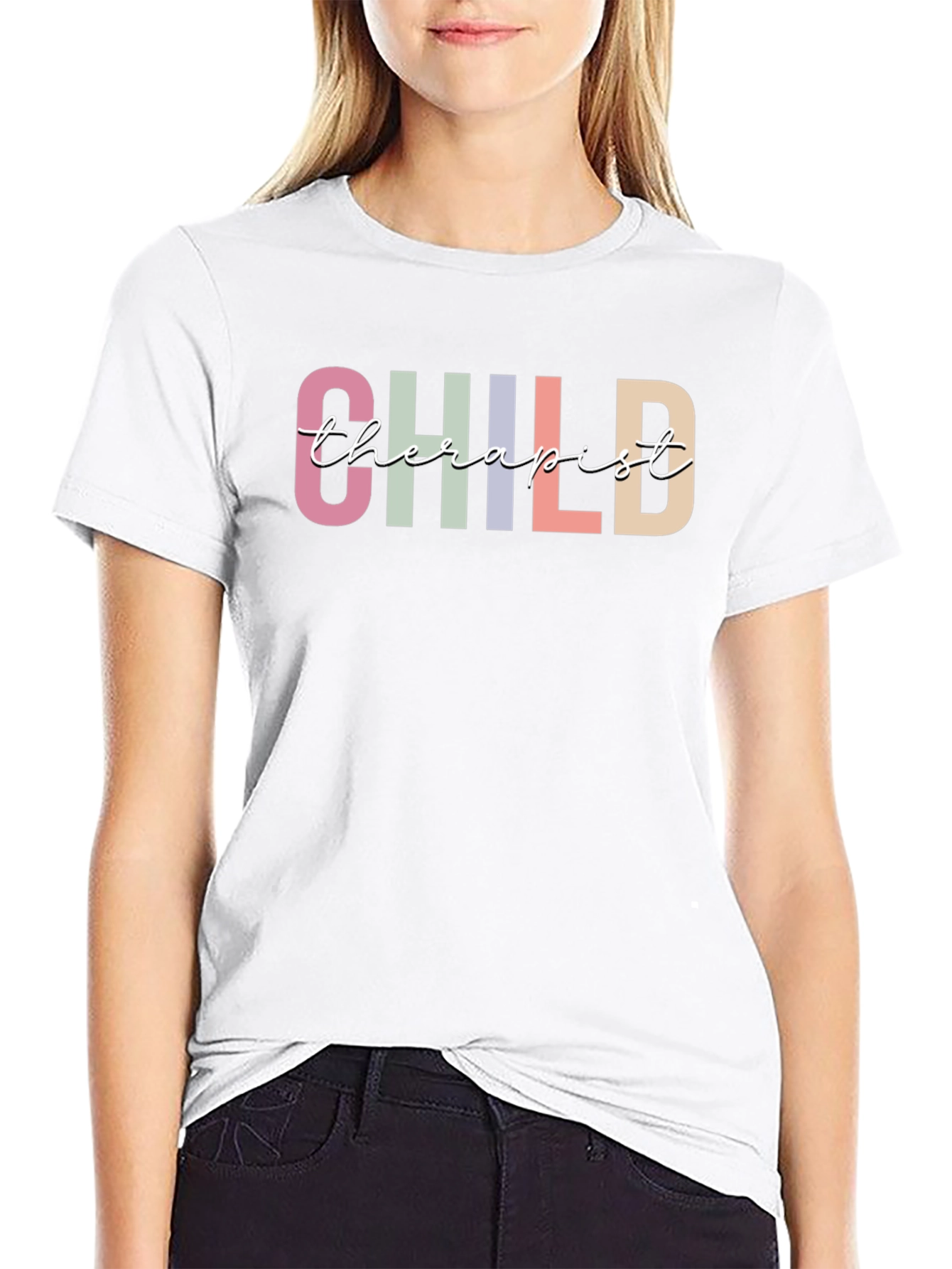 Child Therapist Graphic Tee - Soft Cotton Casual Top