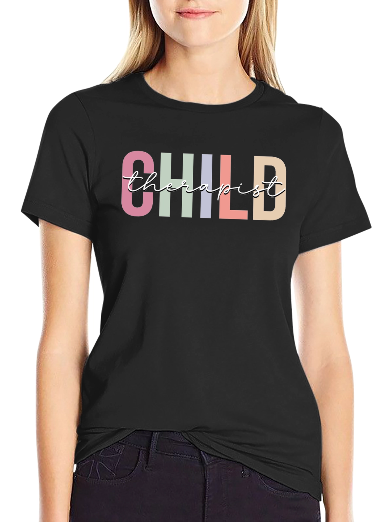 Child Therapist Graphic Tee - Soft Cotton Casual Top