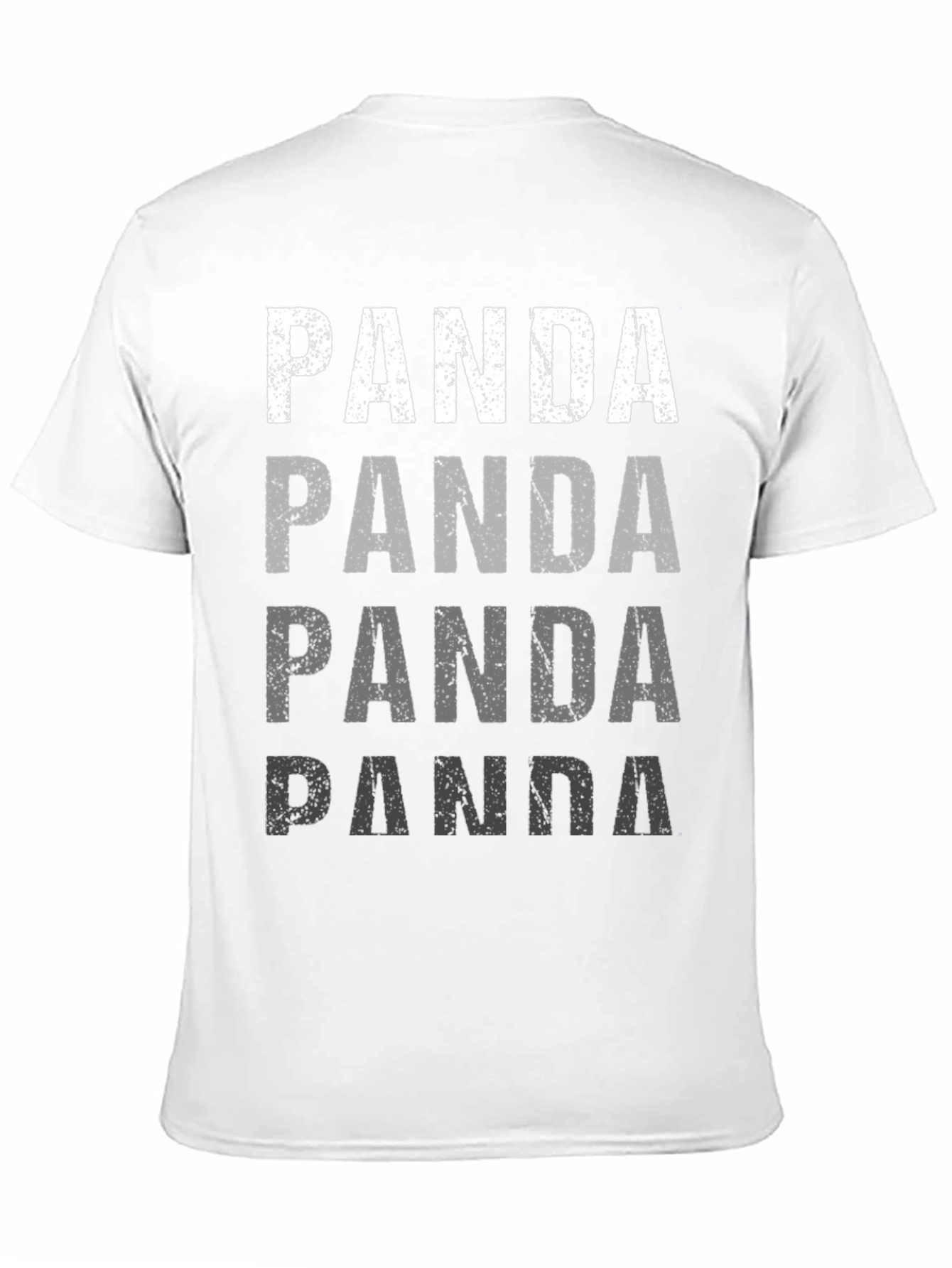 Panda Print Black Graphic Tee