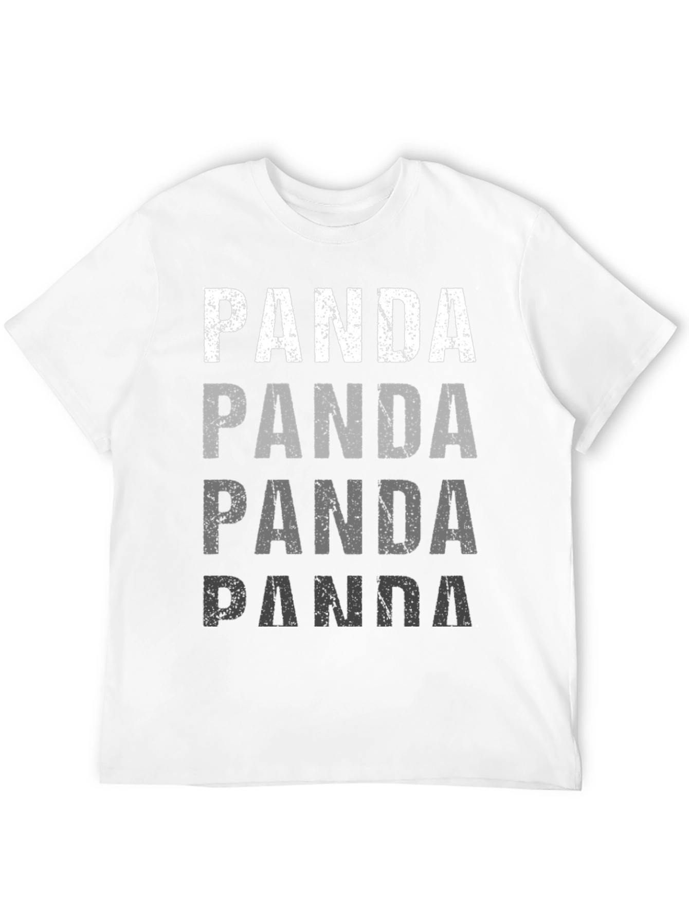 Panda Print Black Graphic Tee