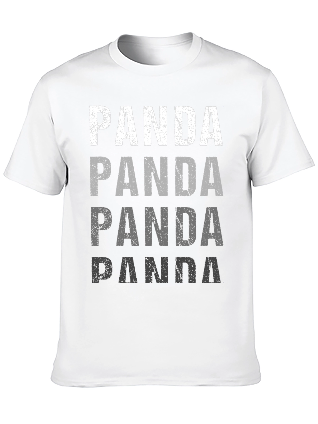 Panda Print Black Graphic Tee