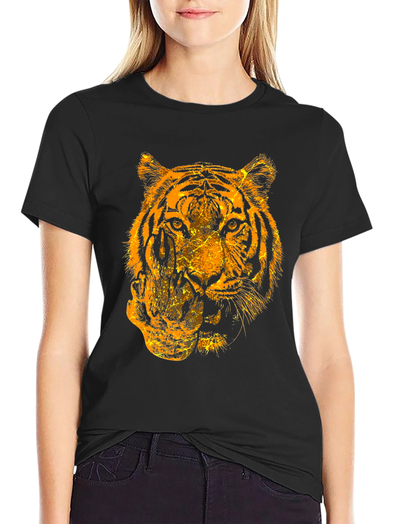 Tiger Graphic Tee - Bold Animal Print