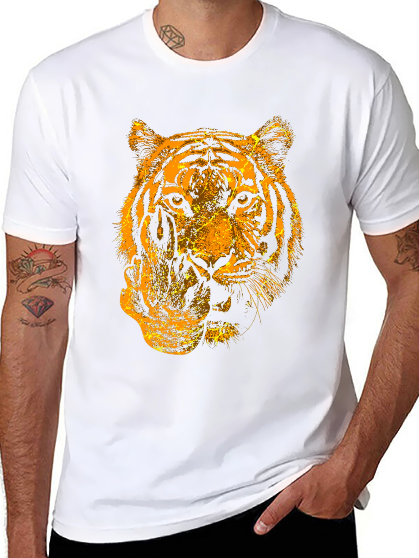 Tiger Graphic Tee - Bold Animal Print