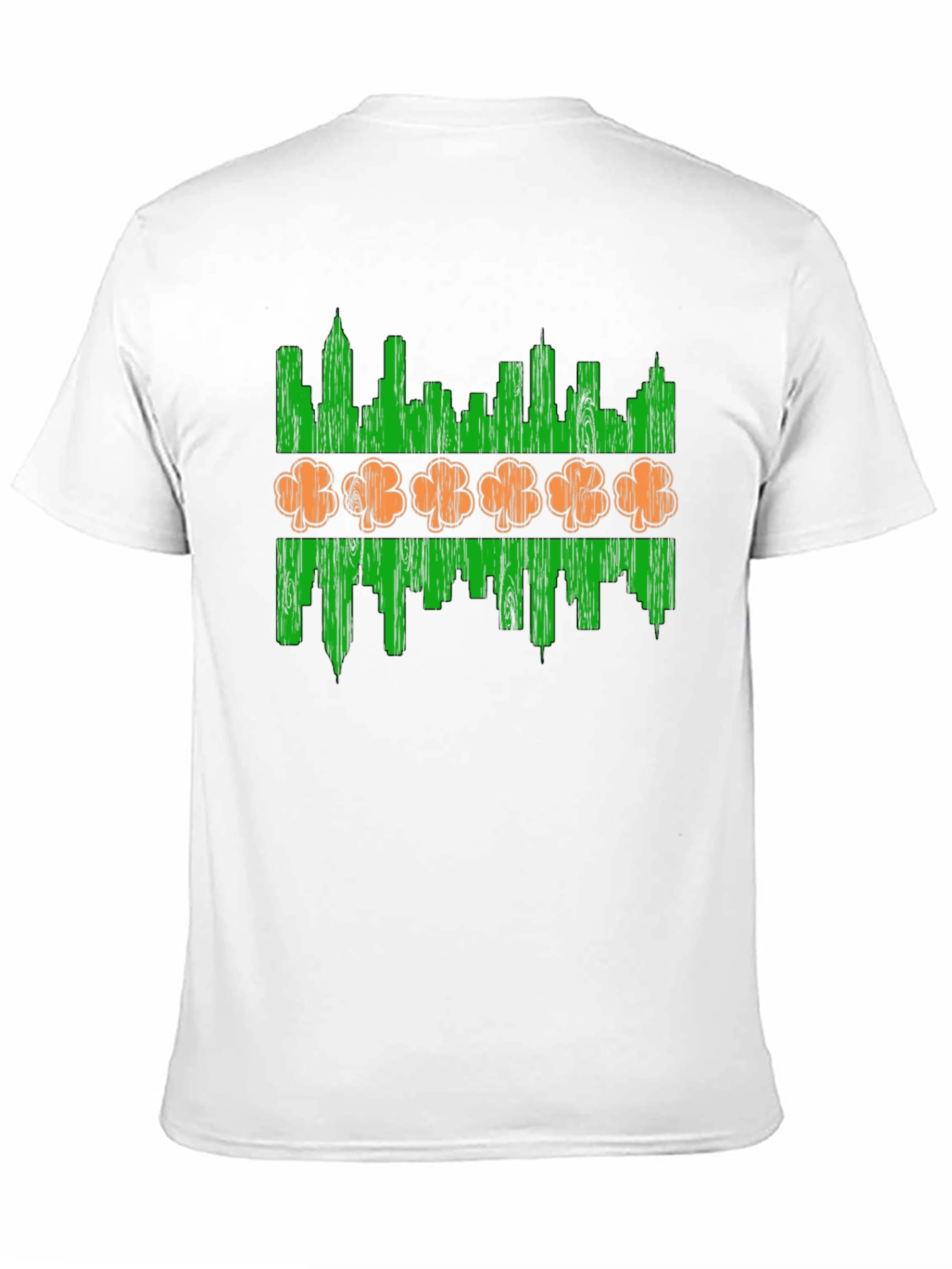 St. Patricks Day Chicago Skyline Shamrock T-Shirt