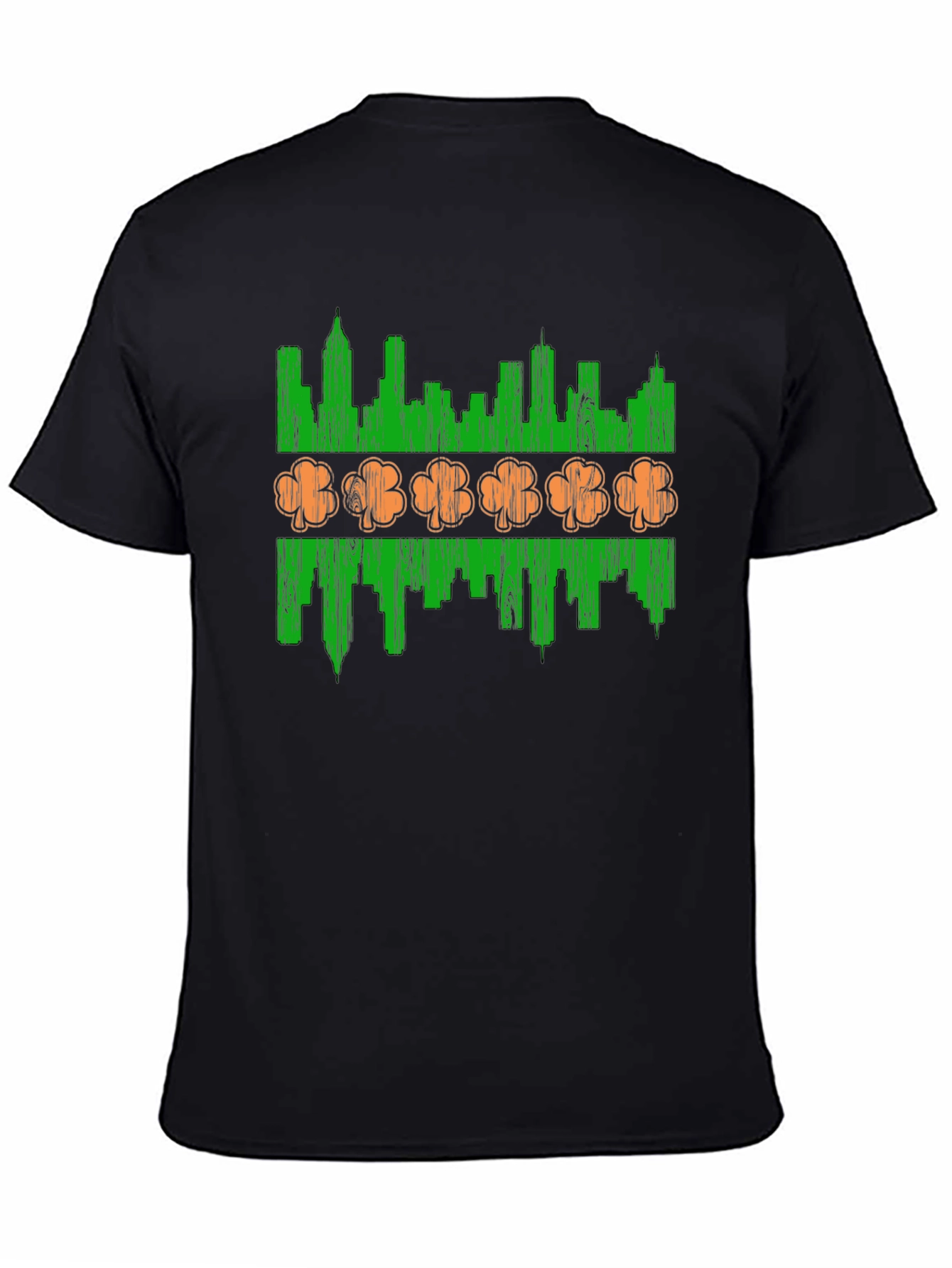 St. Patricks Day Chicago Skyline Shamrock T-Shirt